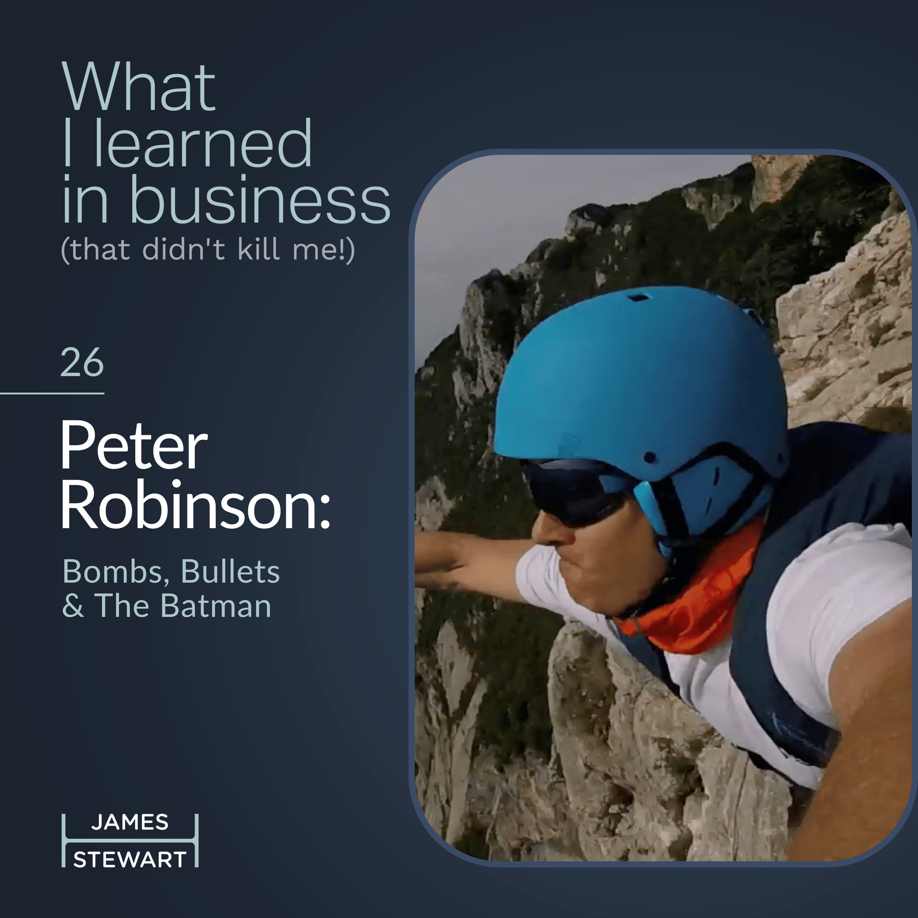 Peter Robinson: Bombs, Bullets & The Batman