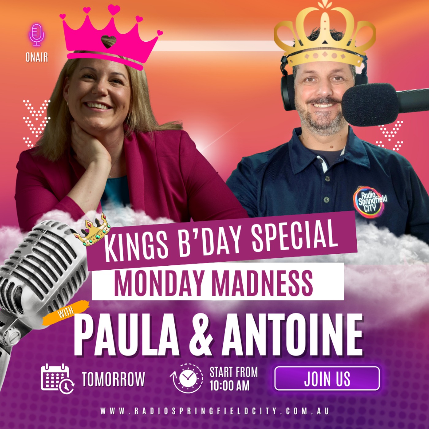 Monday Madness with Paula & Antoine – 6th October king’s Birthday Special