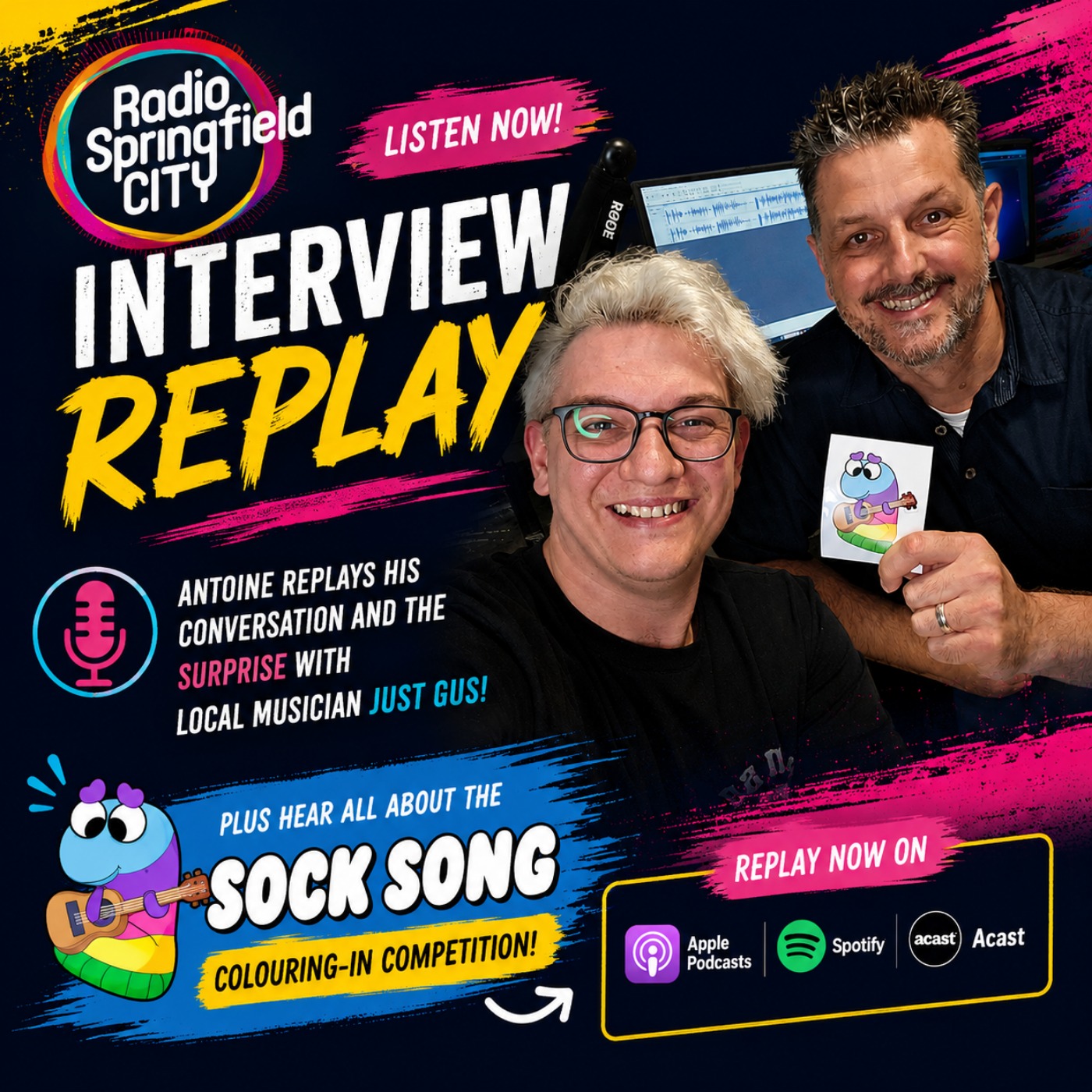 Just Gus Brings Odd Socks, Australian Humour and New Music to Radio Springfield City