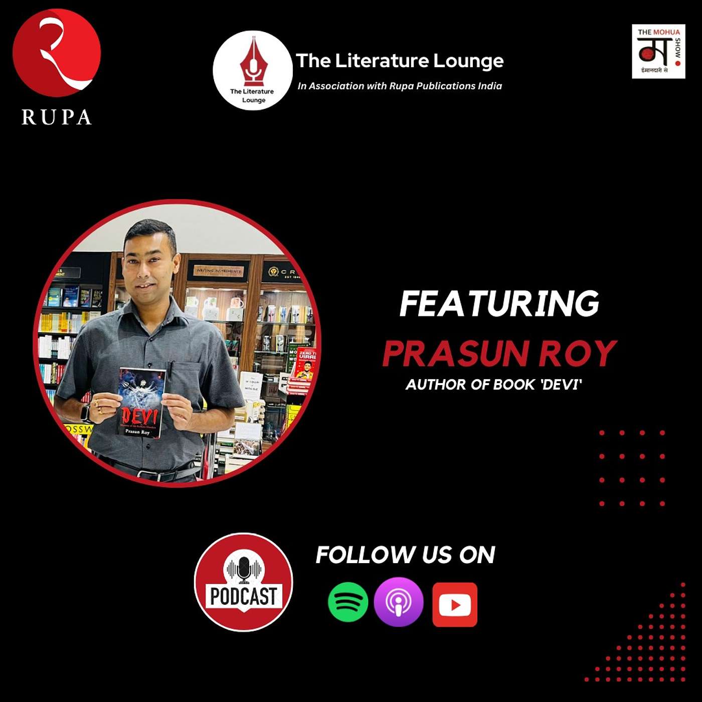 The Literature Lounge Series: Tales of Tradition, Crime, Emotion & Durga Puja in Prasun Roy's Literary World | Ep1 episode artwork