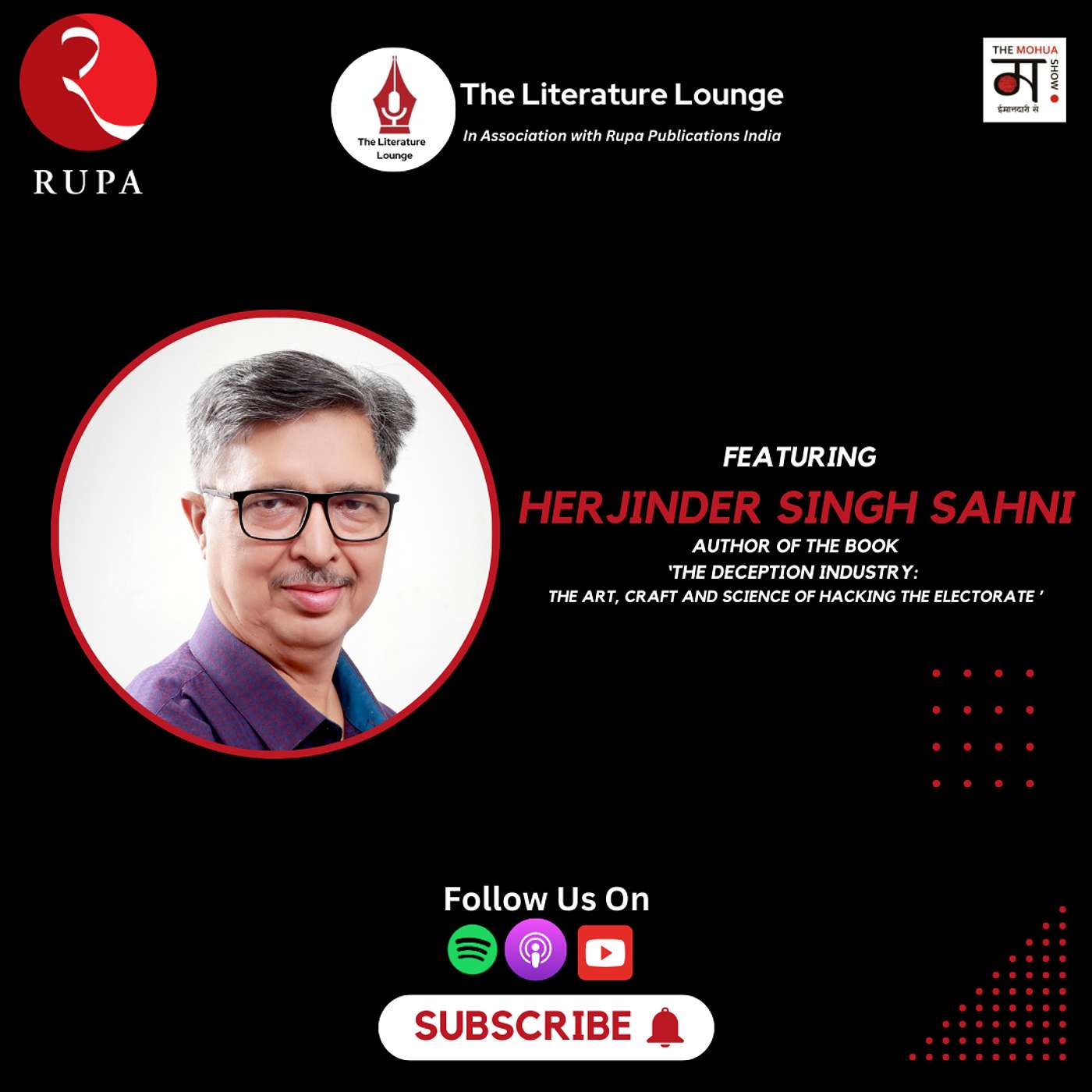 The Literature Lounge | Herjinder Sahni on Election Hacking, Misinformation, and Democracy's Future | Ep 18 episode artwork