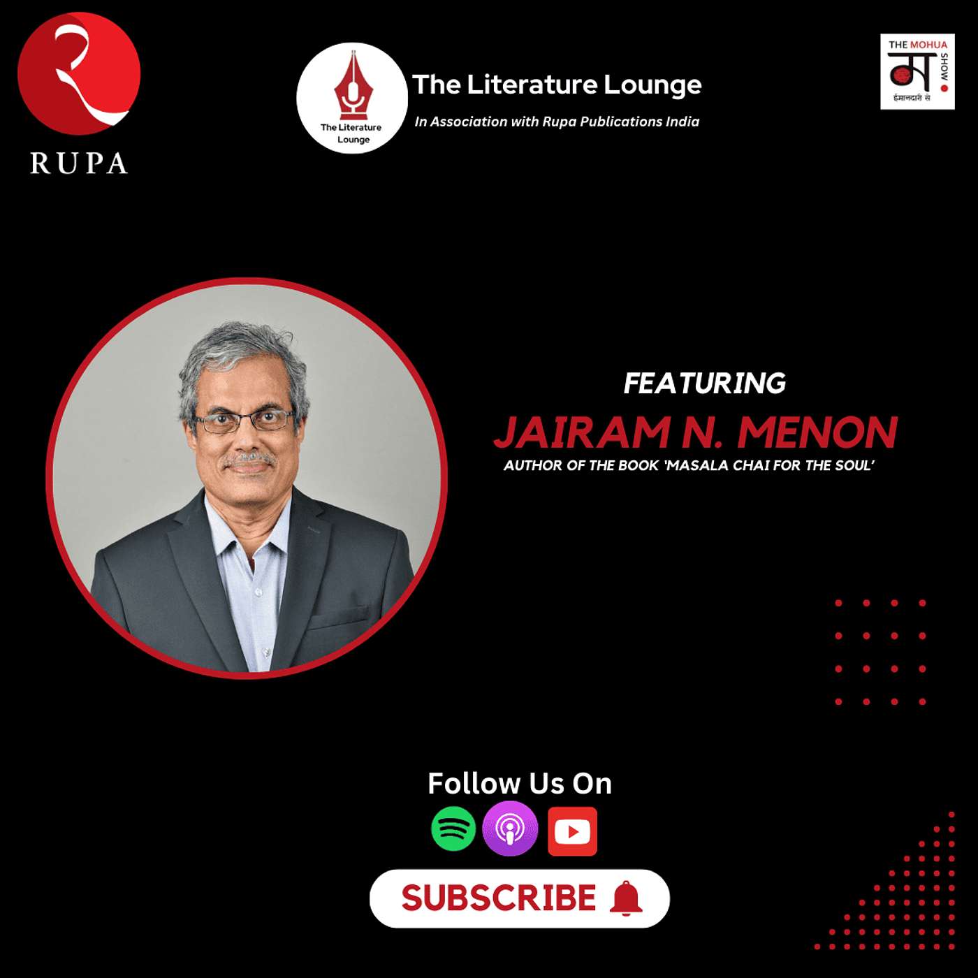 The Literature Lounge: Jairam N Menon's Blend of Humor and Insight | Ep 05 episode artwork