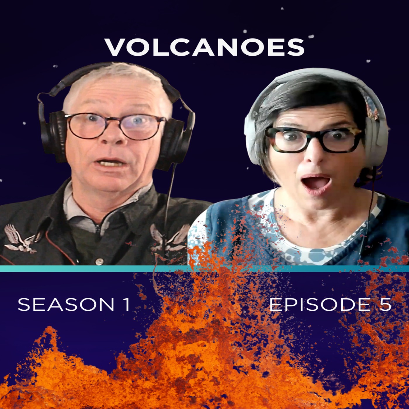 Ian & Justine | Volcanoes episode artwork