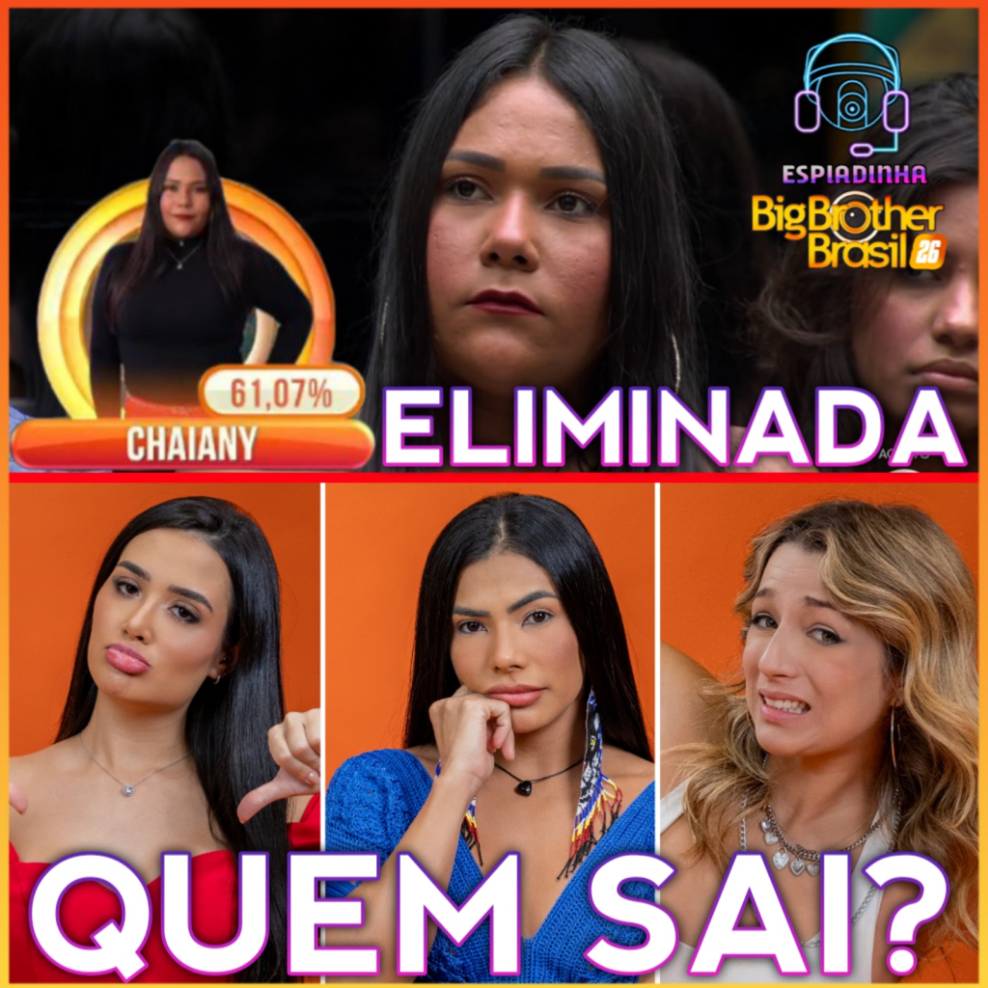 JORDANA, MARCIELE E SAMIRA NO PAREDÃO + CHAIANY ELIMINADA + JULIANO É O LÍDER | BBB 26 episode artwork
