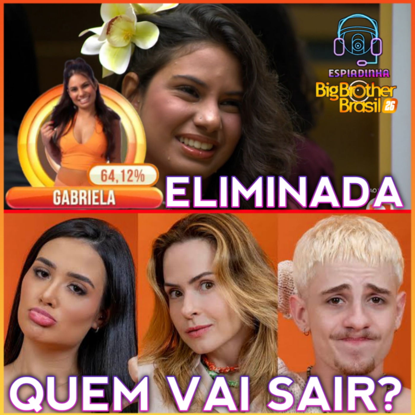 ANA PAULA, JORDANA E JULIANO NO PAREDÃO + GABRIELA ELIMINADA + BONECO ÚLTIMO LÍDER | BBB 26 episode artwork