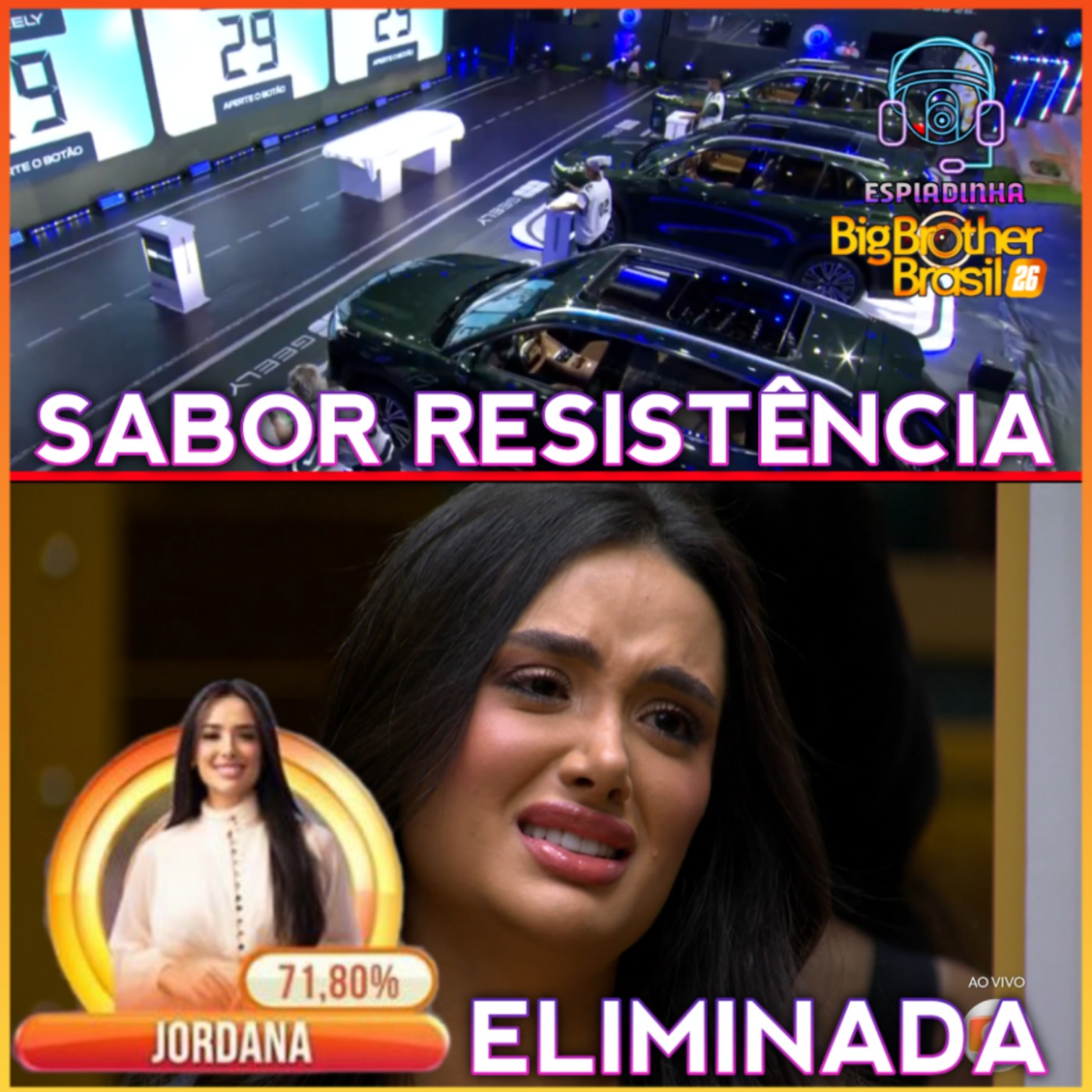 JORDANA FOI ELIMINADA + PROVA DO FINALISTA SABOR RESISTÊNCIA + ETERNOS NO ÚLTIMO PAREDÃO? | BBB 26 episode artwork