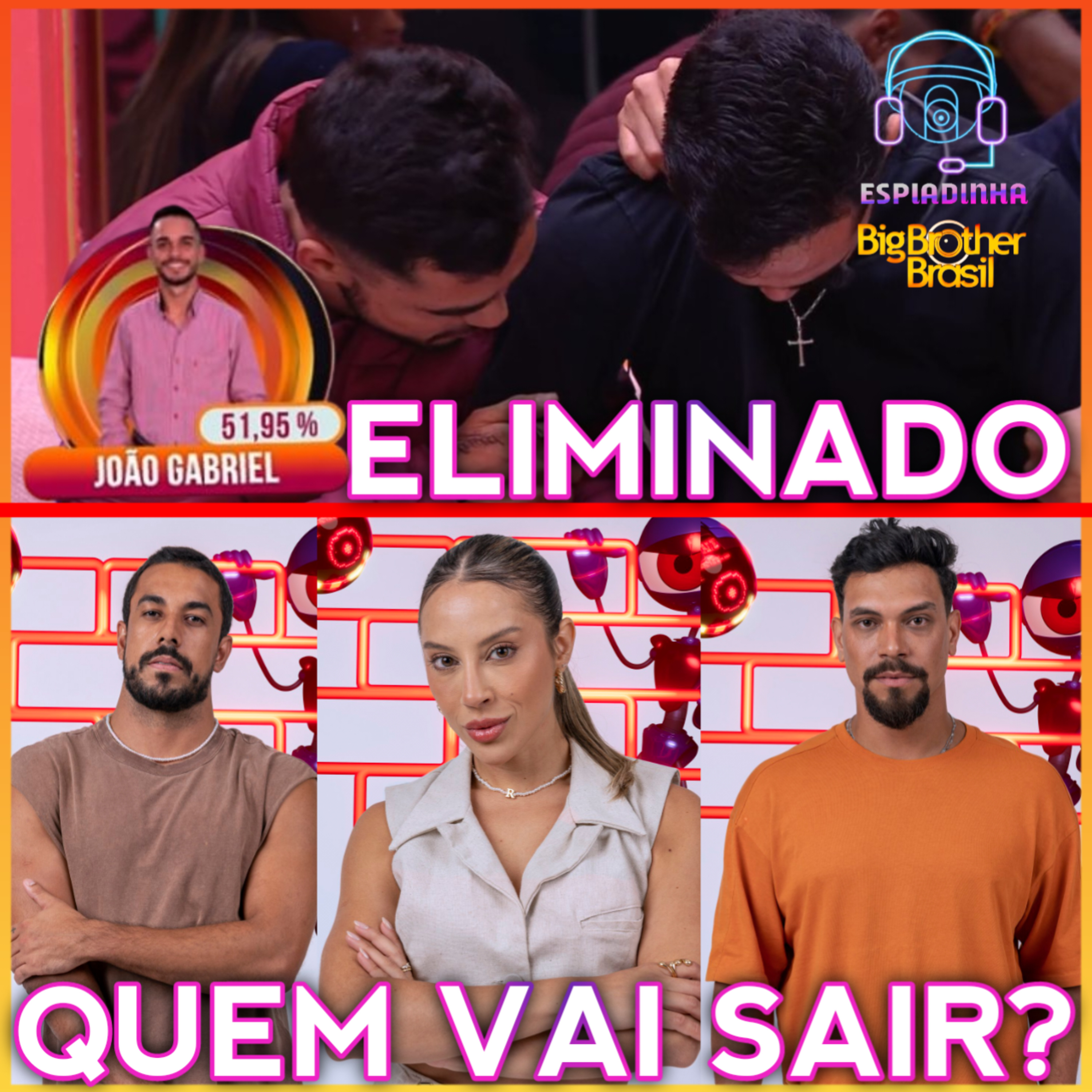Maike, Renata e Vinicius no PAREDÃO! + João Gabriel ELIMINADO! | BBB 25 episode artwork