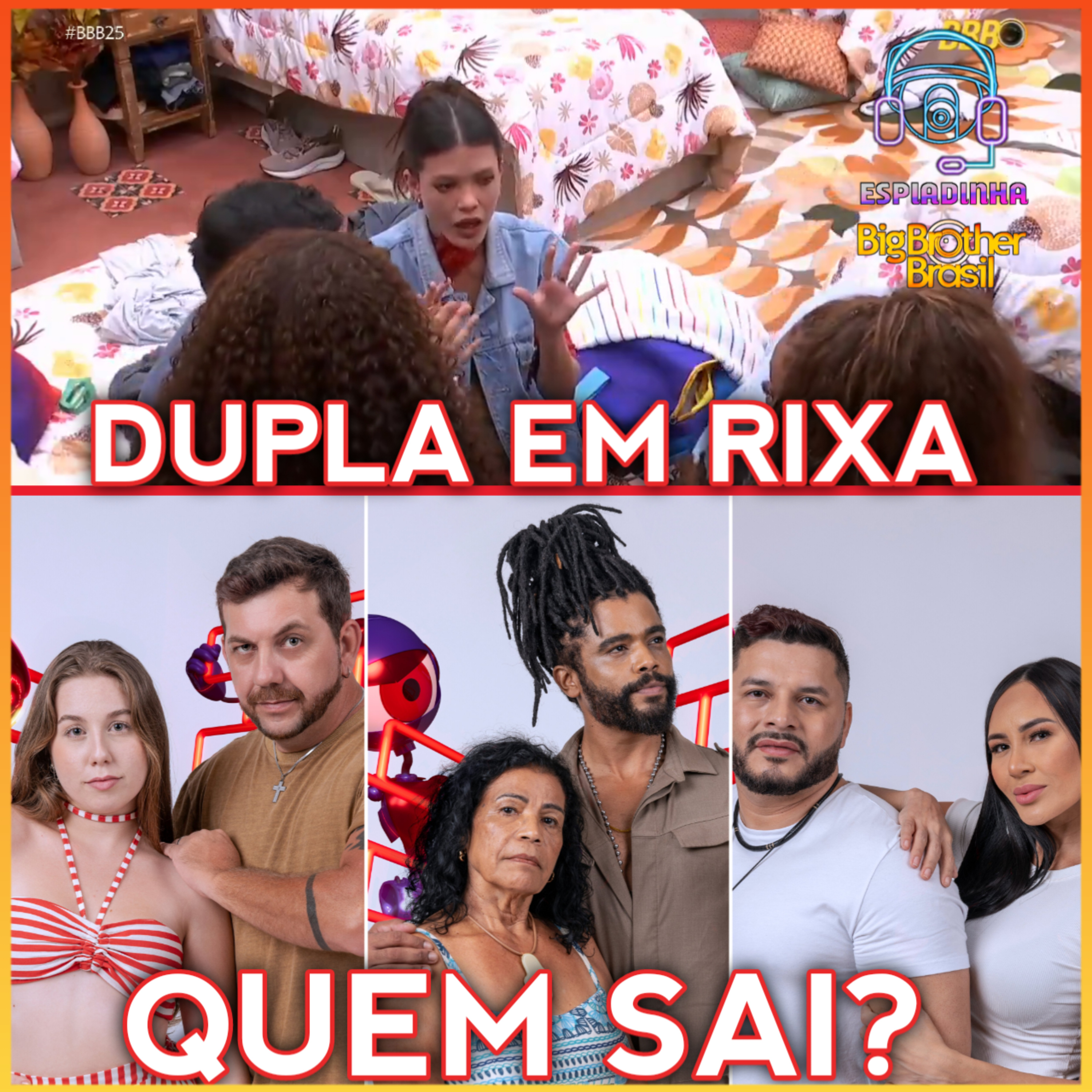 Quem SAI, Edilberto e Raissa, Marcelo e Arleane ou Diogo e Vilma? + Mateus e Vitoria TRETAM | BBB 25 episode artwork