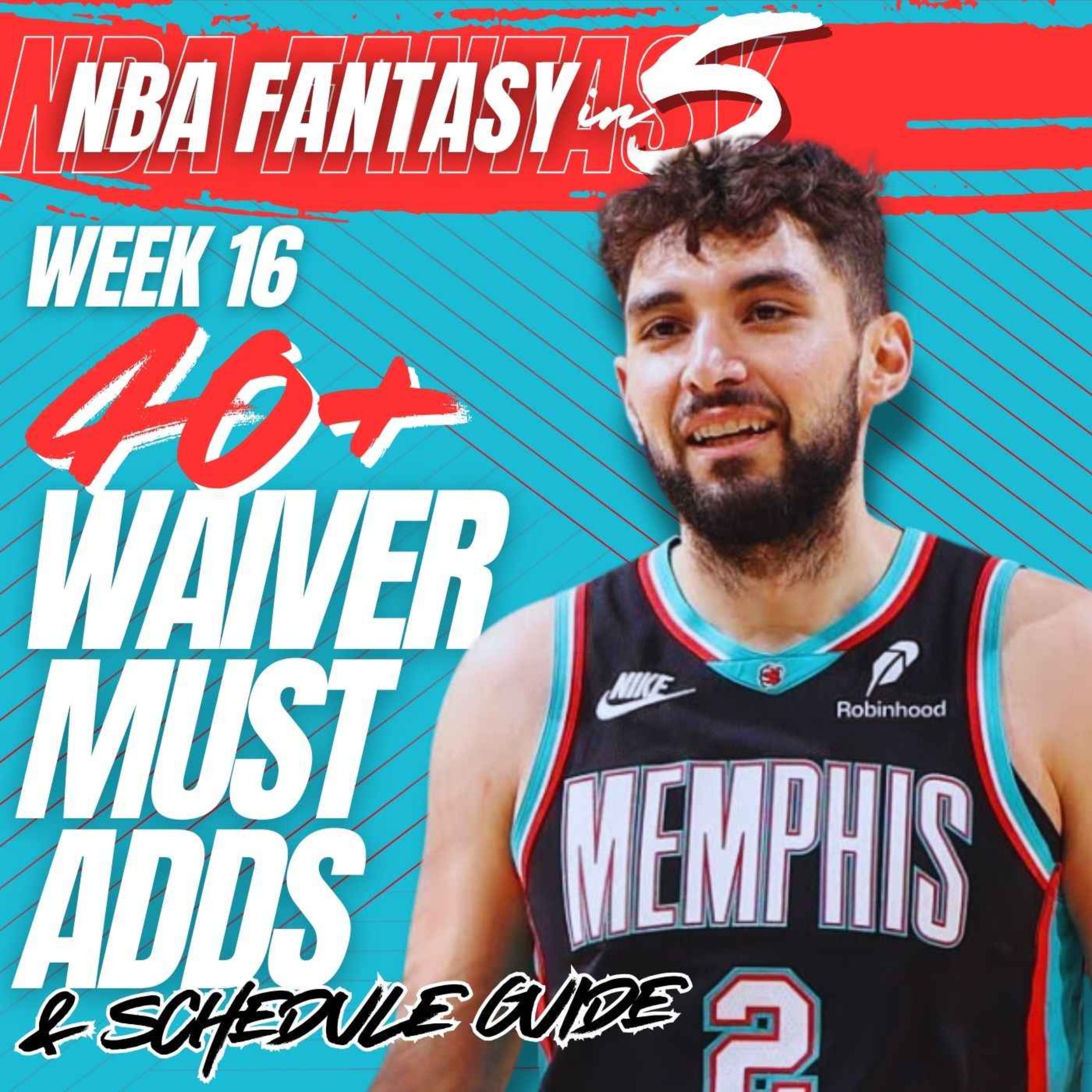 NBA FANTASY BASKETBALL | WEEK 16 WAIVER MUST-ADD PLAYERS | 40+ PLAYERS TO TARGET! episode artwork