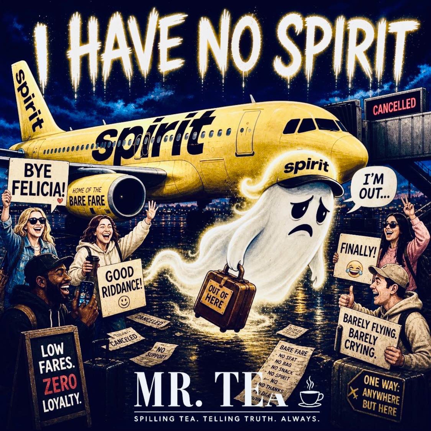 🎙️ Episode 1: Spirit Airlines — THE SPIRITLESS AIRLINE FINALLY REST IN PIECE episode artwork