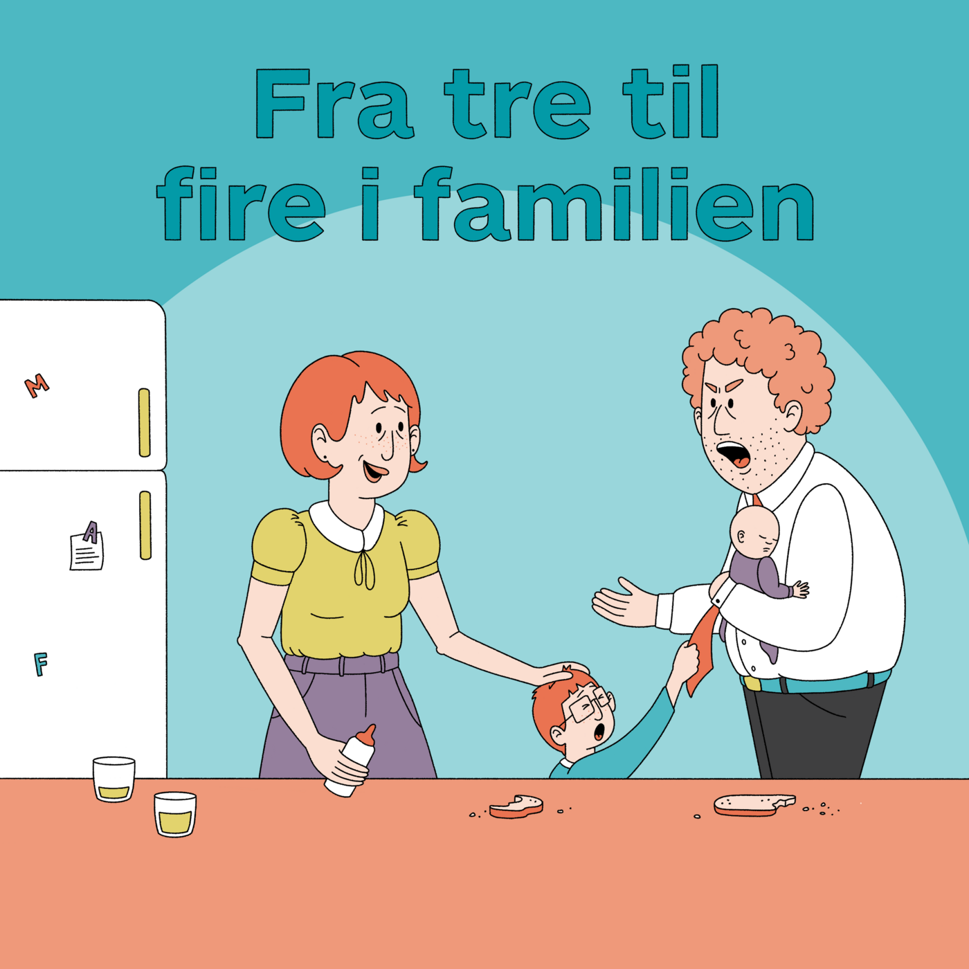 Fra tre til fire i familien