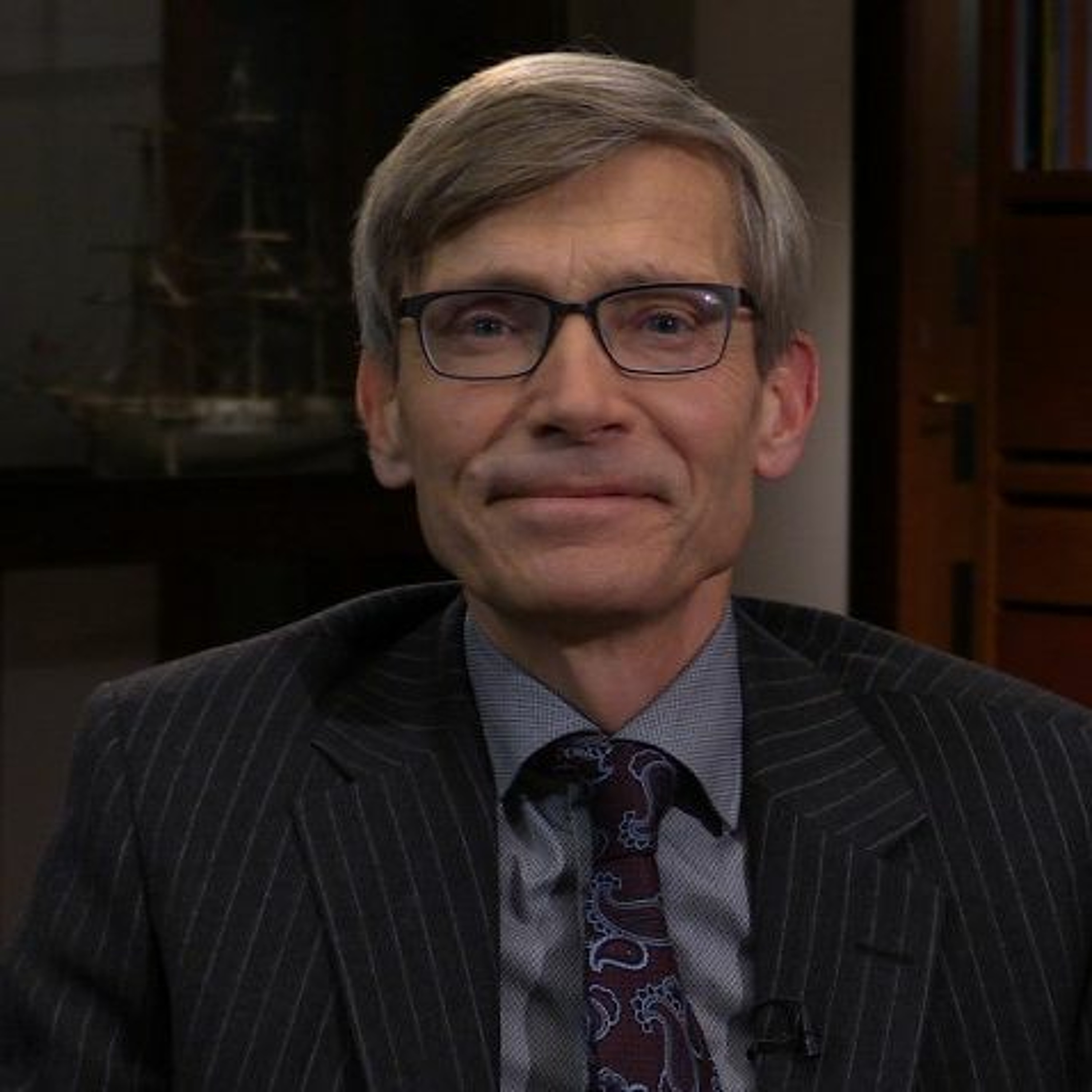 Podcastbild: 56. Luthersson läser världslitteraturen 2019 – Om Per Olof Sundman med Per Svensson