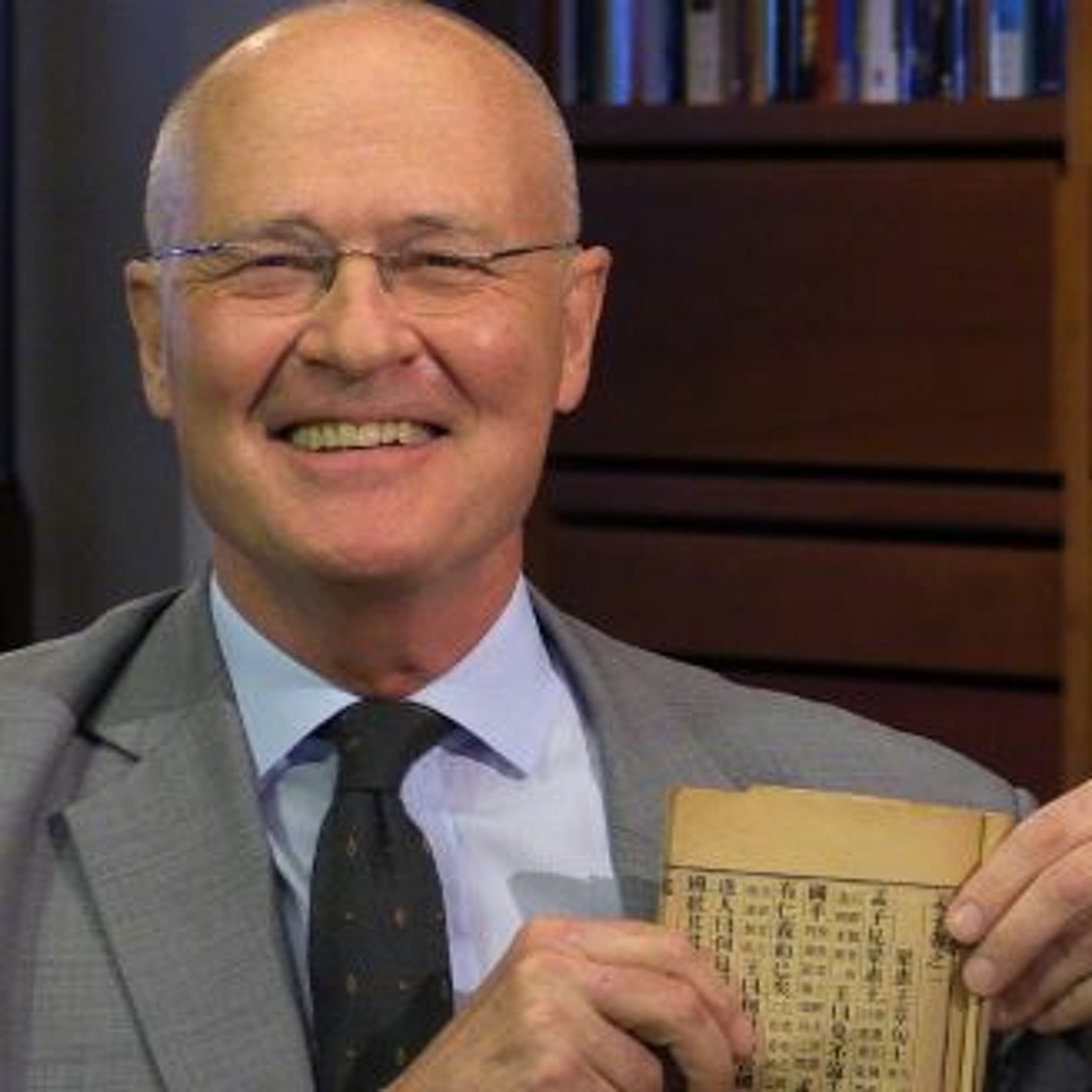 Podcastbild: 27. Luthersson läser världslitteraturen 2015 – Om Konfucius med Lars Fredén