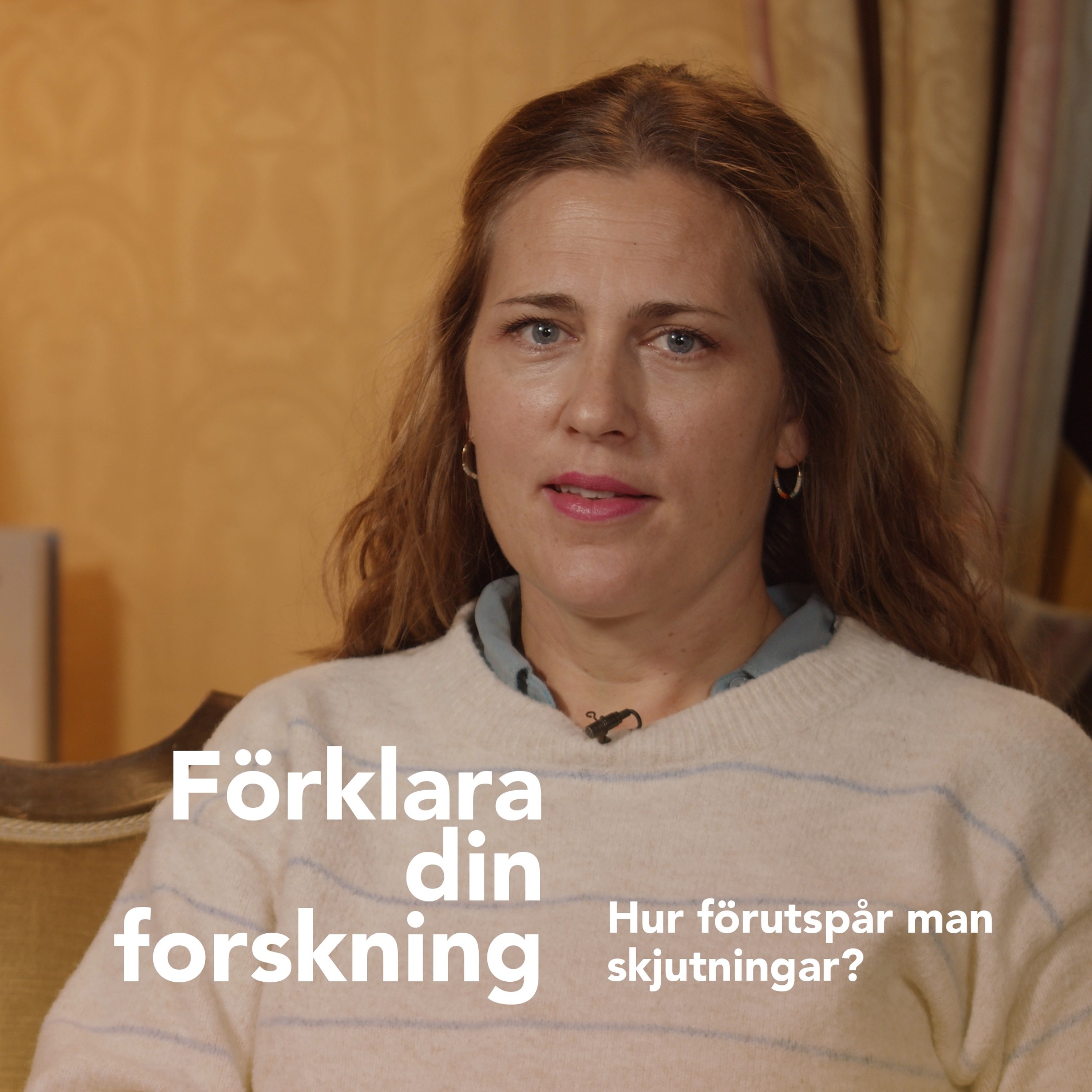 Podcastbild: Förklara din forskning 2022 – Hur förutspår man skjutningar med Mia-Maria Magnusson