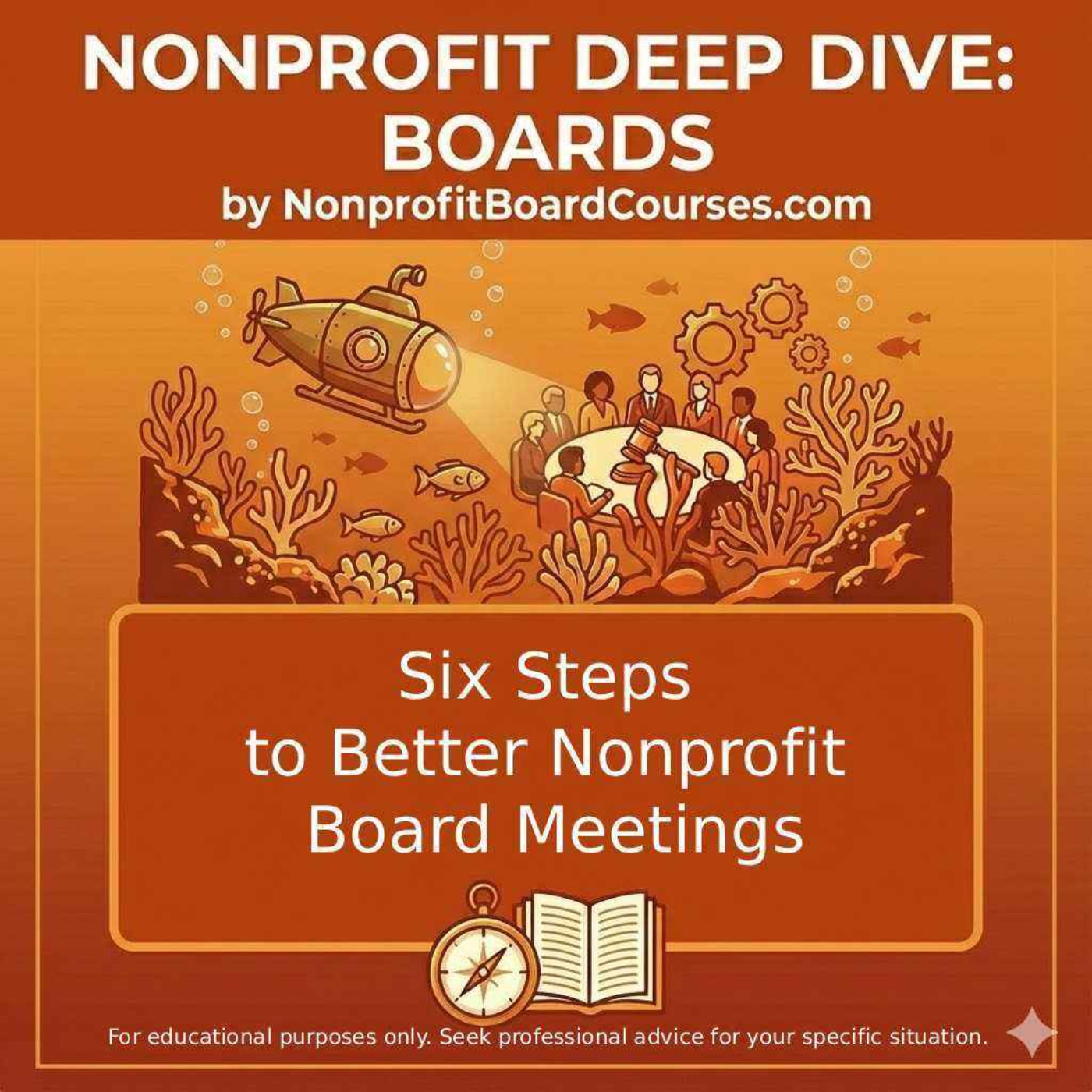Six Steps to Better Nonprofit Board Meetings episode artwork