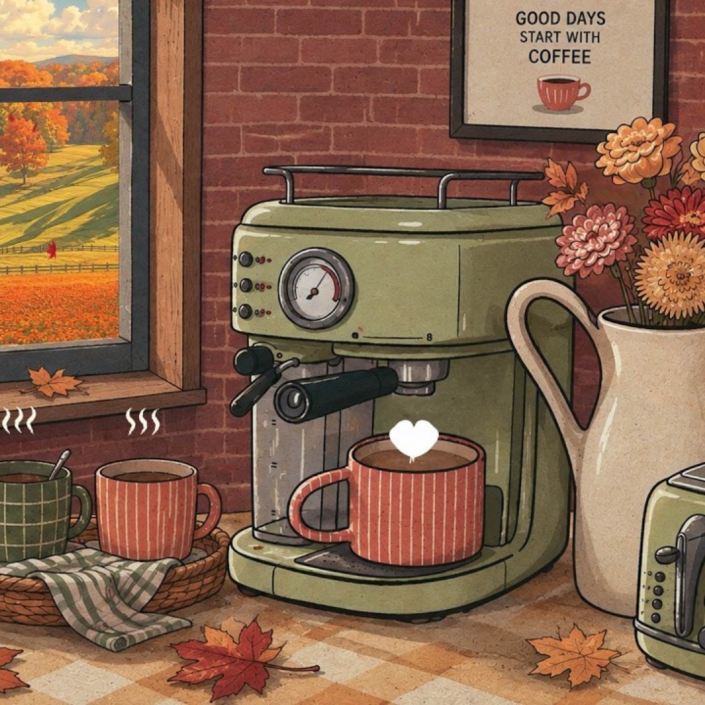 شروع آرام یک روز پاییزی ☕🍁 (موسیقی تمرکز و ریلکسیشن)