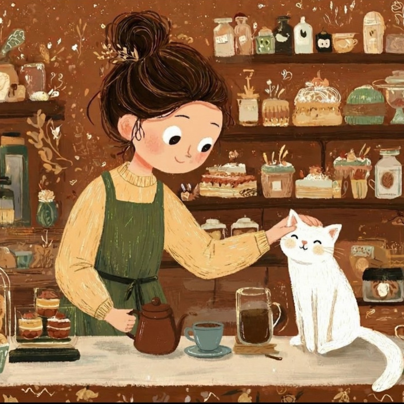 موسیقی صبحگاهی چای و کیک ☕کافه نوستالژیک|گوشهای دنج و آرام برای شما☕🍰