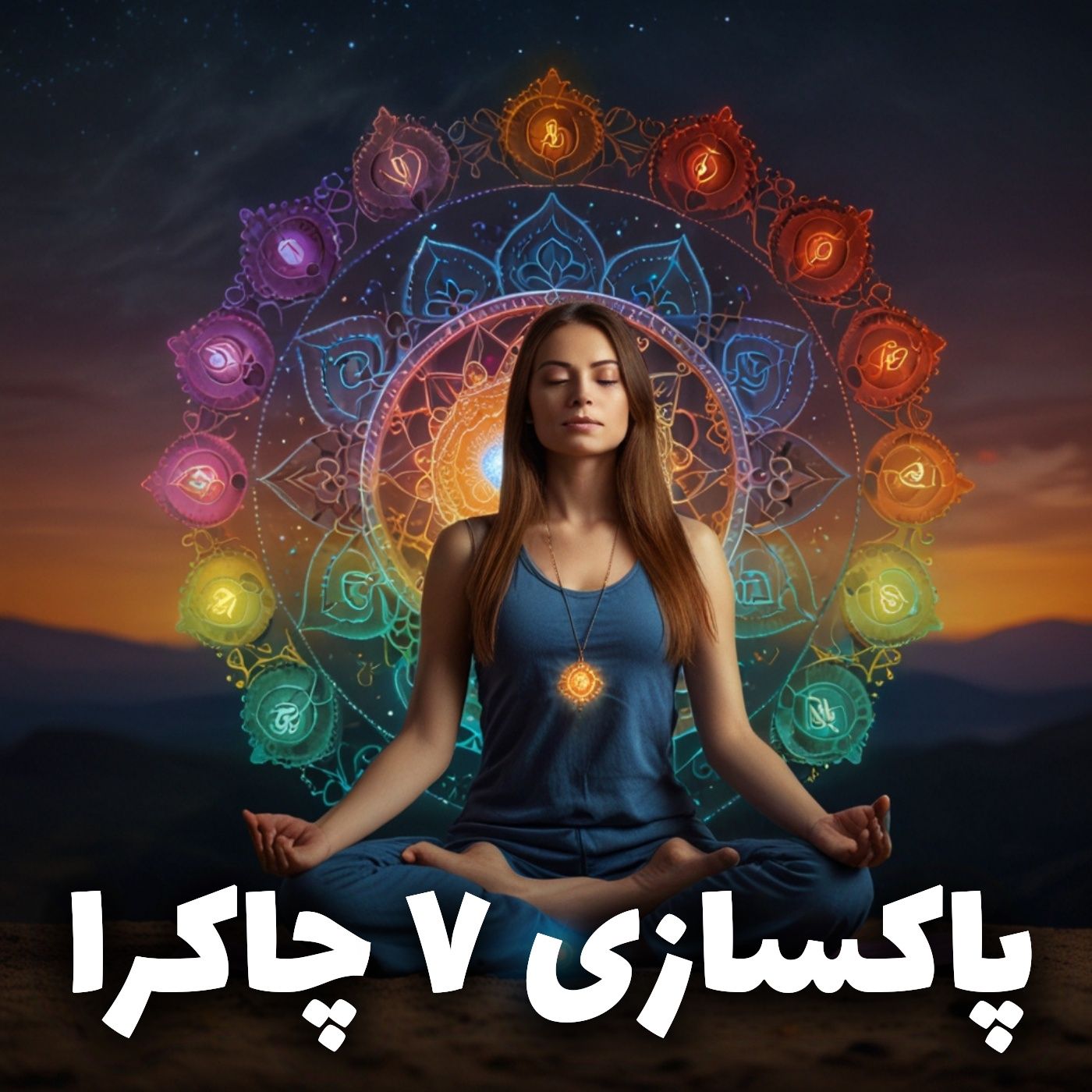 مدیتیشن قوی برای چاکرا | 7 چاکرا با جملات تاکیدی