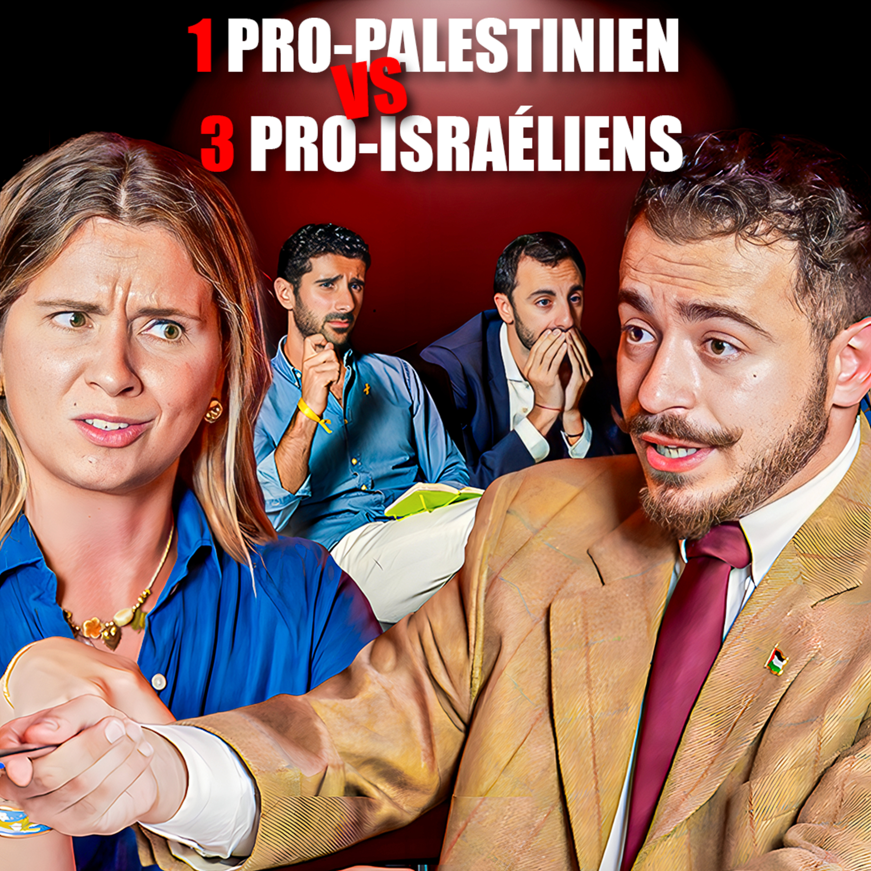 1 pro-palestinien vs 3 pro-israéliens. | Seul contre tous
