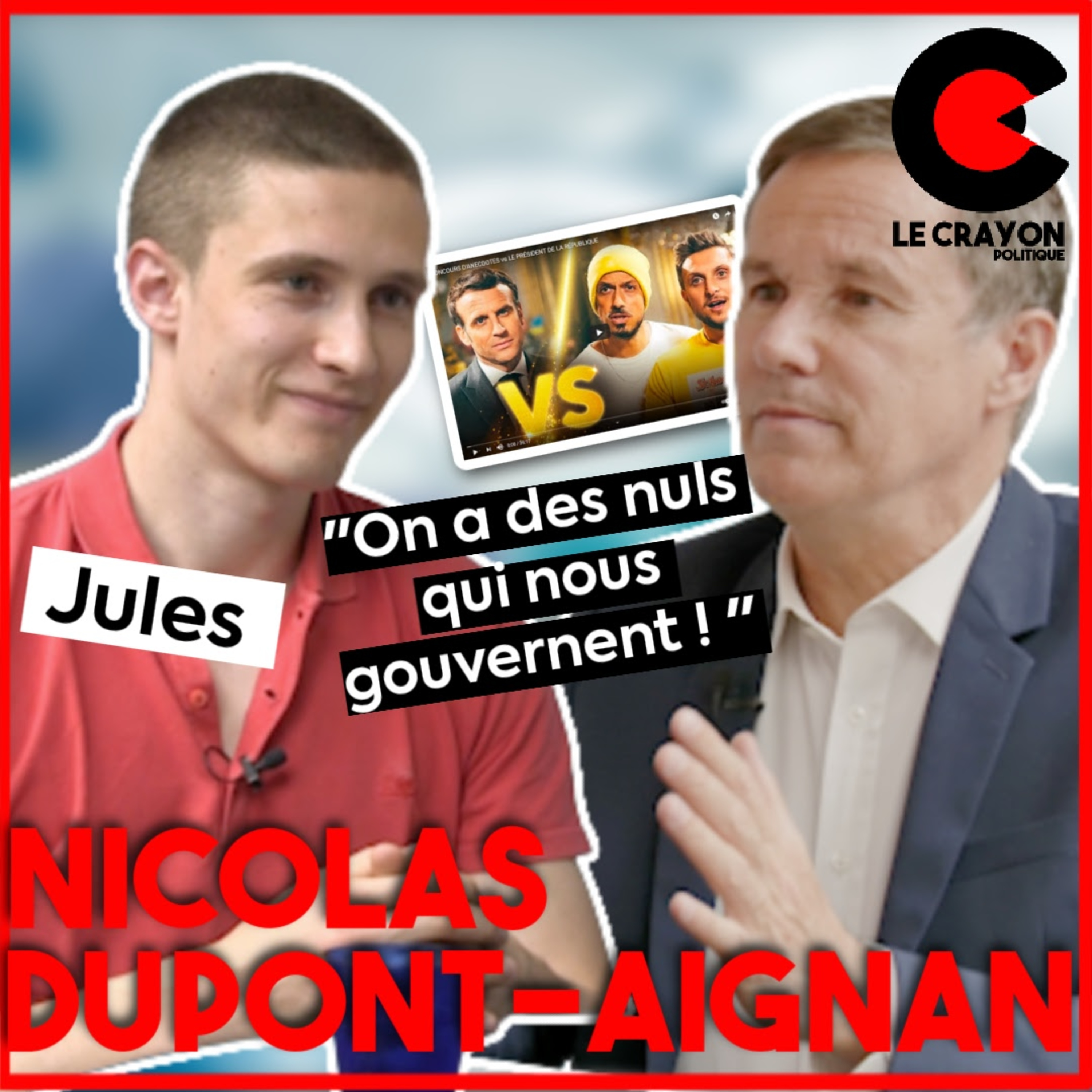 Macron se ridiculise avec deux vieux jeunes selon Nicolas Dupont-Aignan - Interview Politique