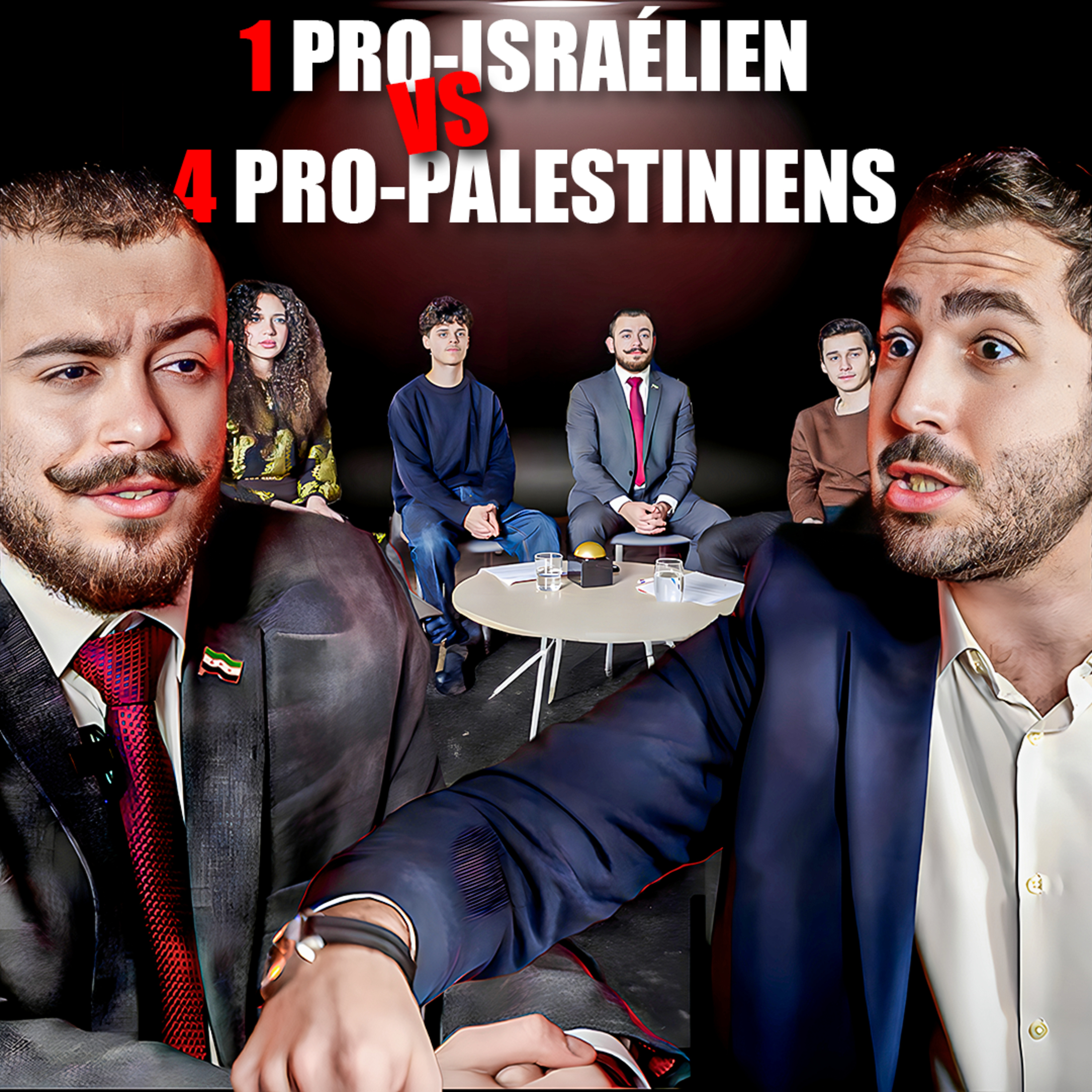 1 pro-israélien vs 4 pro-palestiniens. | Seul contre tous