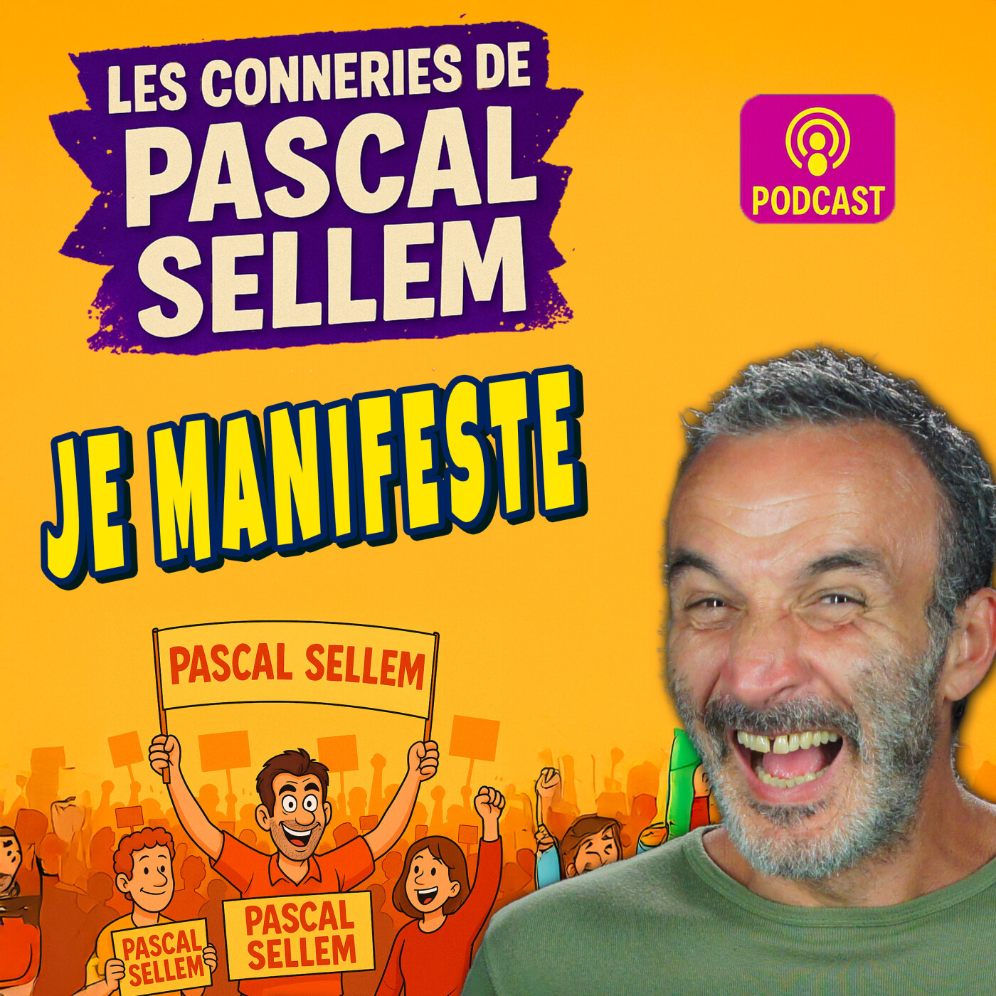 Venez manifester avec moi … mais pour quoi déjà ? - Canular Pascal Sellem