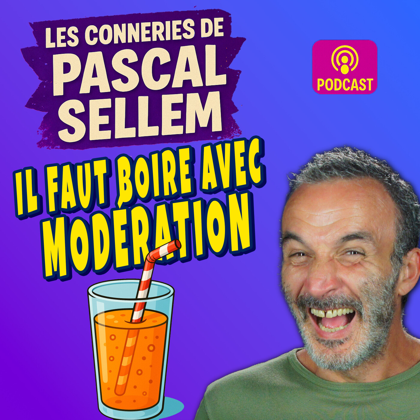 Boire avec modération, même avec une paille 🔴 Canular Pascal Sellem