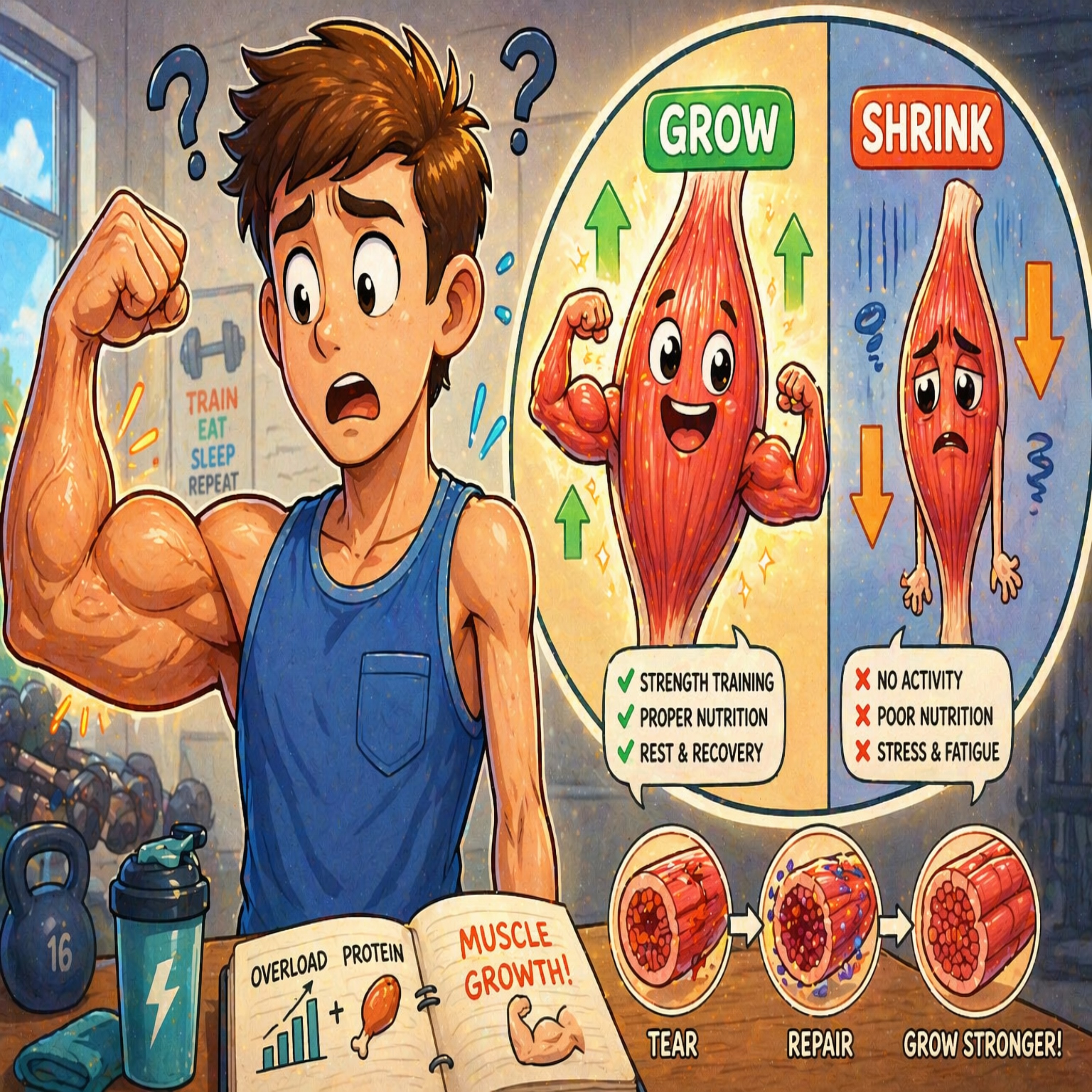 Why Muscles Grow and Shrink episode artwork