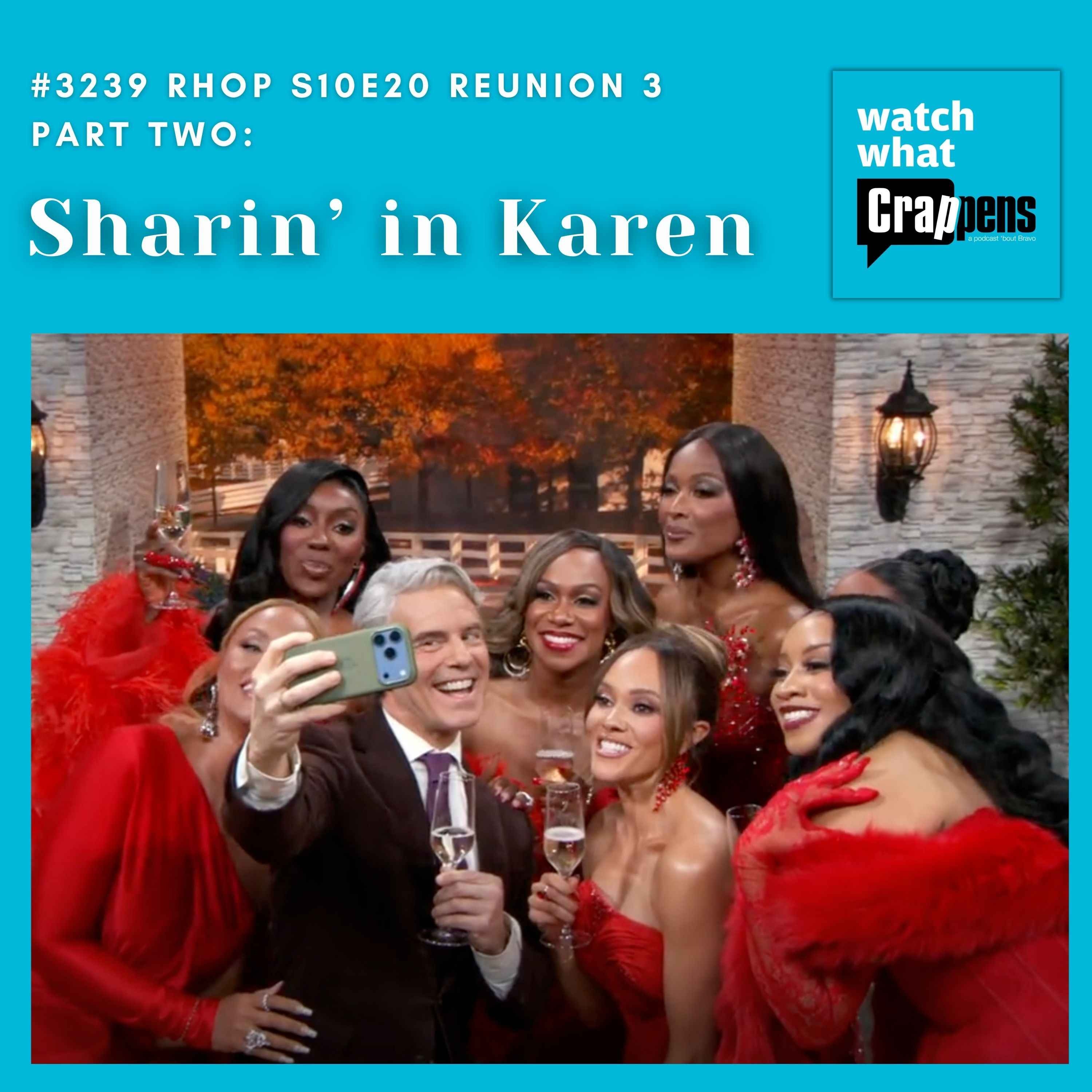 #3239 RHOP S10E20 Reunion 3 Part Two: Sharin’ is Karen