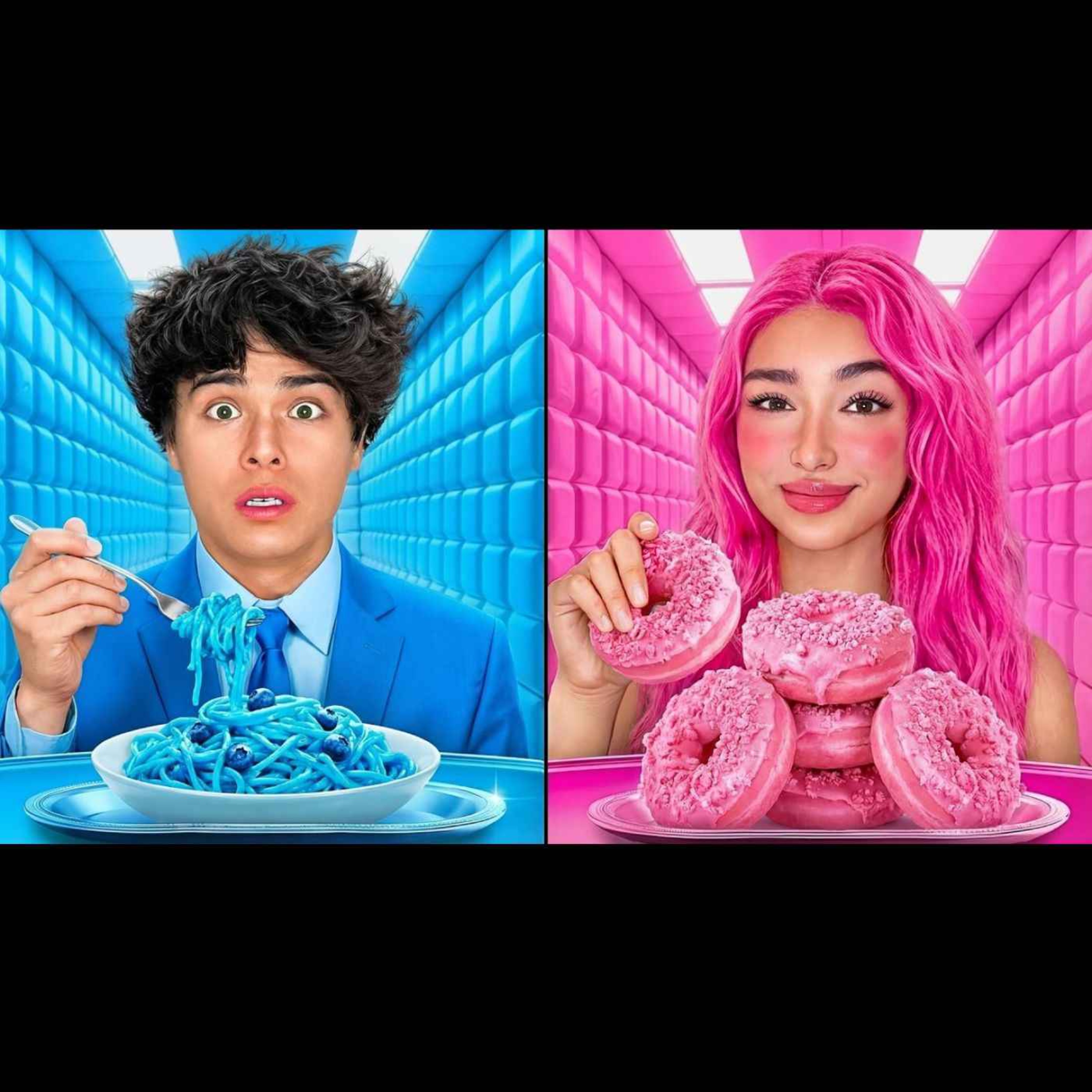 Eating Only ONE COLOR Food for 24 Hours!