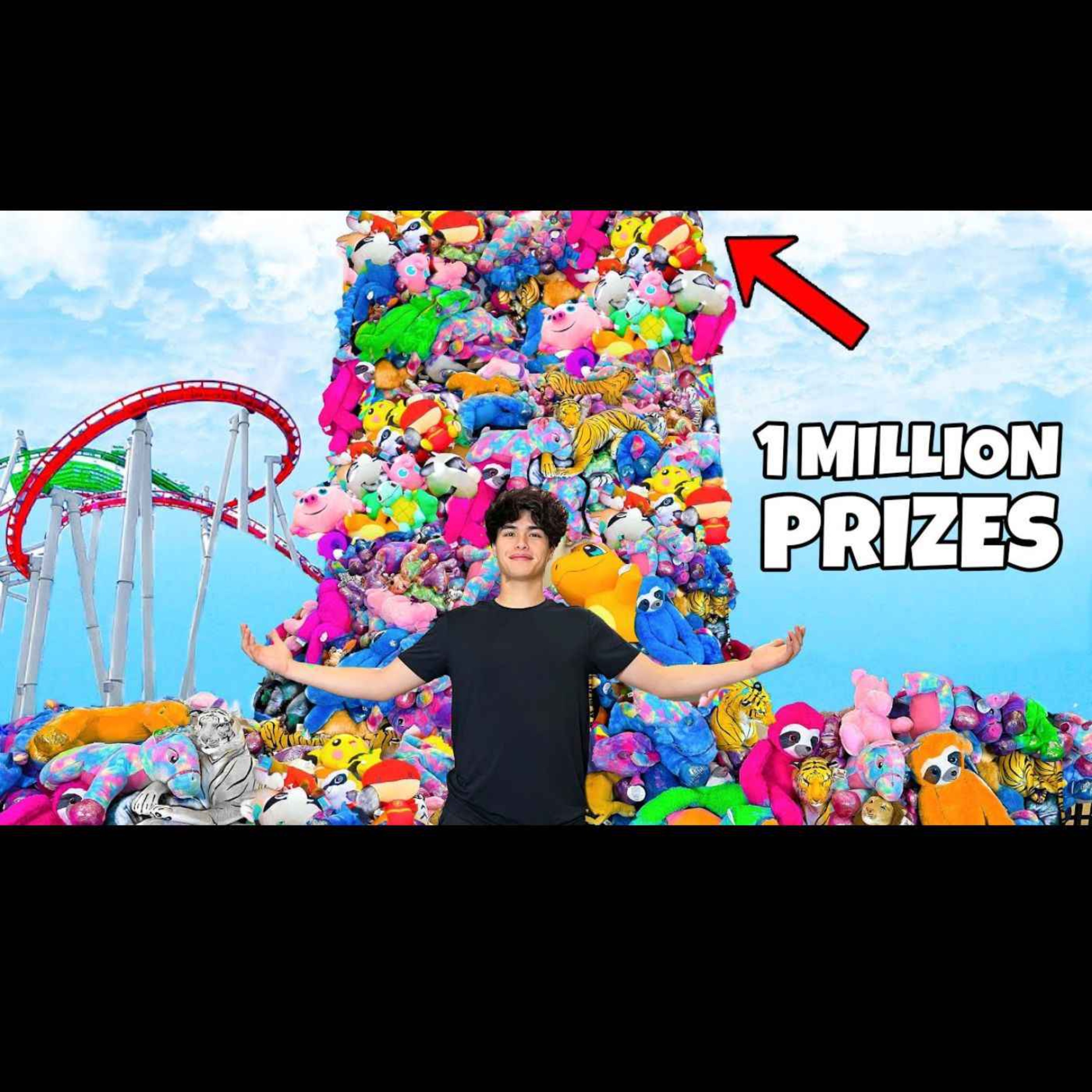 I WON EVERY PRIZE AT A THEME PARK!