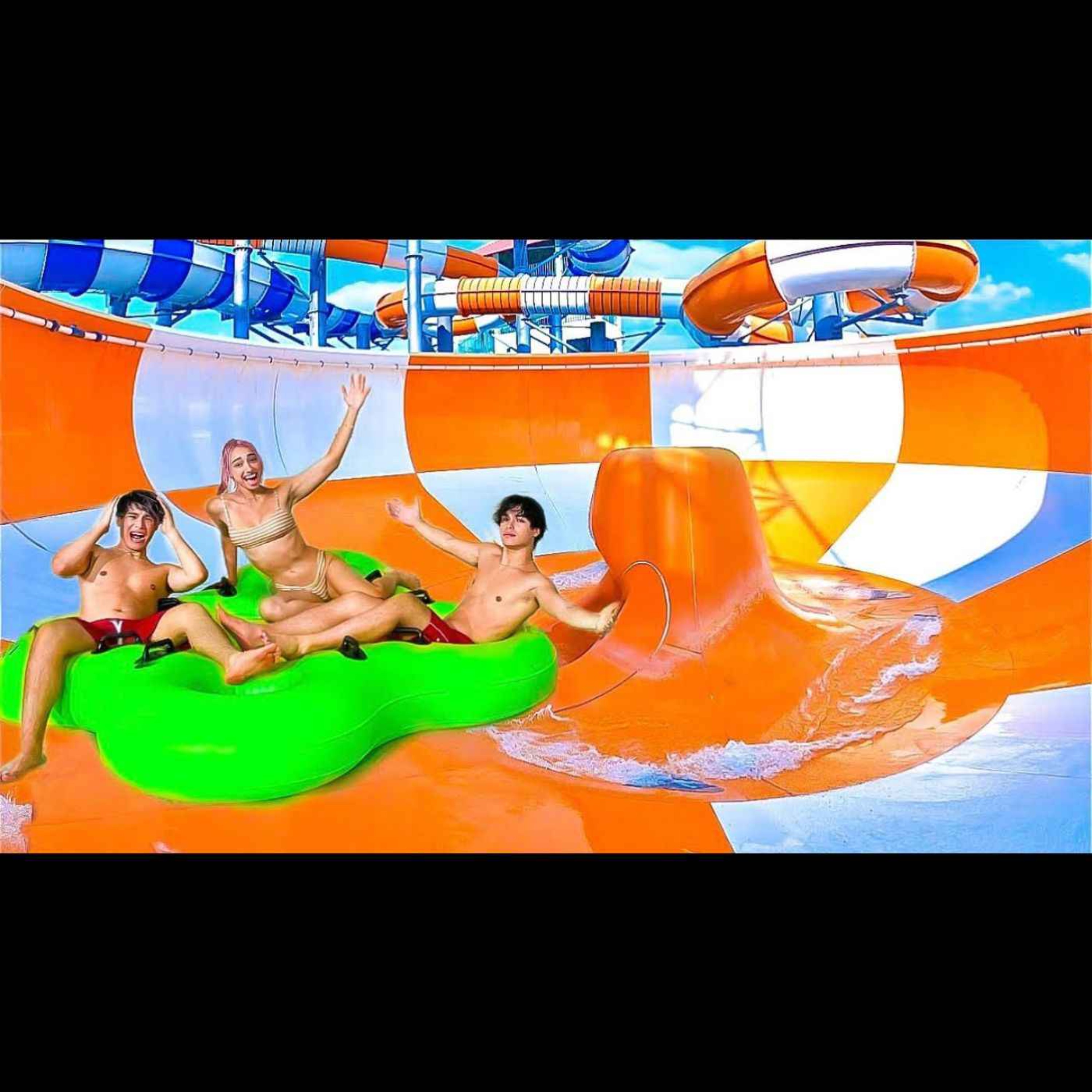 24 HOUR OVERNIGHT WATERPARK CHALLENGE!!