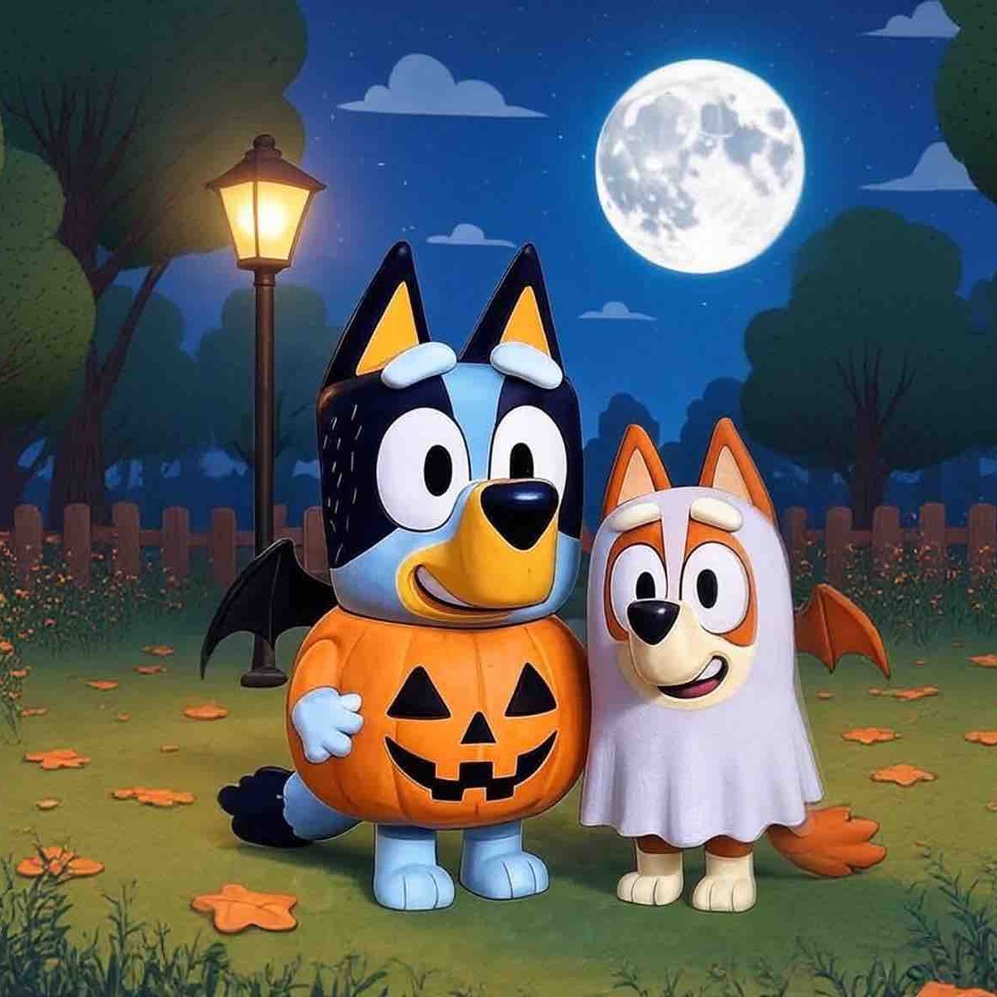 💙 Bluey y la Noche del Fantasma del Parque 👻| Audiocuentos