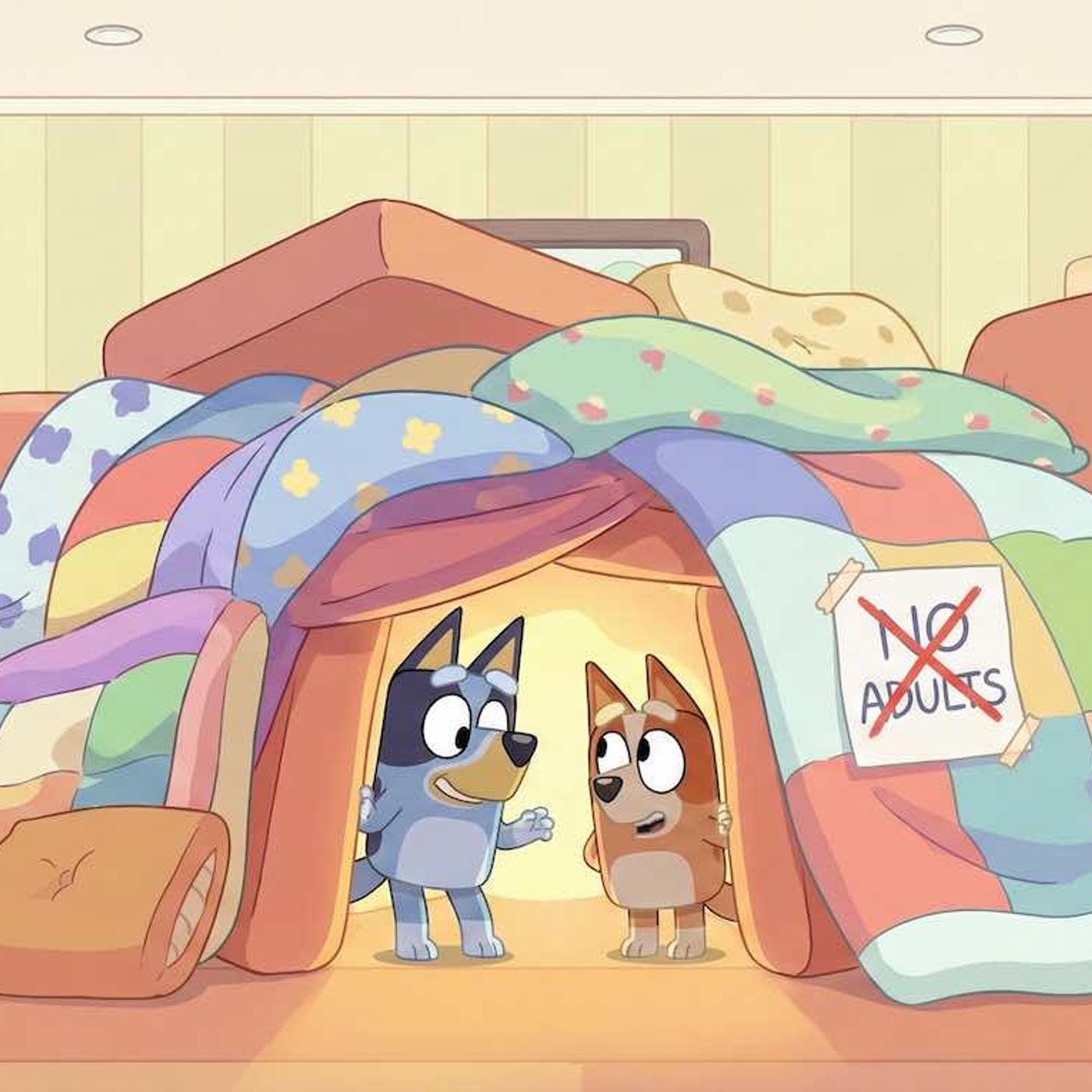 BLUEY 🏰 El Castillo de las Mantas y el Silencio: Un cuento sobre el respeto