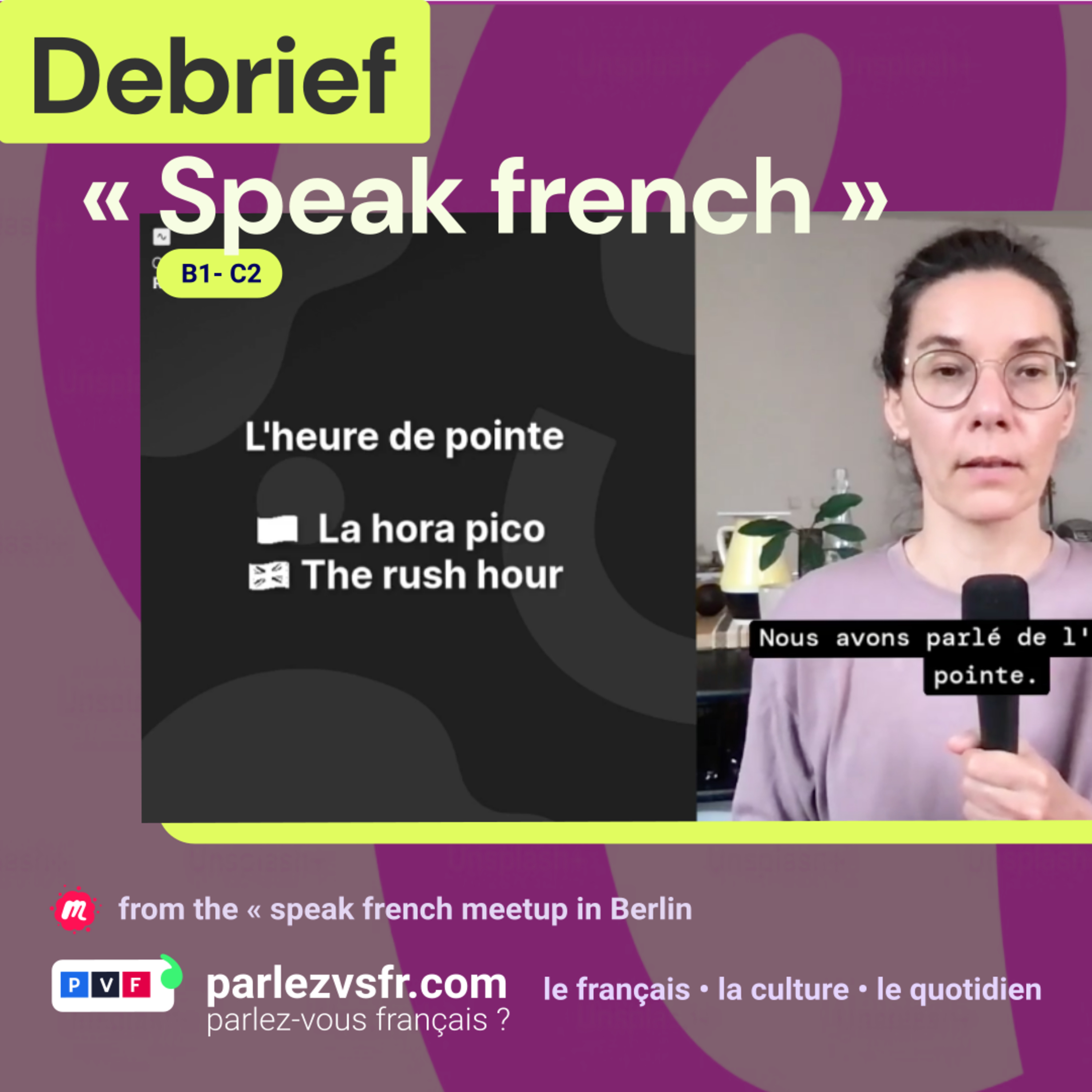 Debrief " speak french " 🇫🇷 :