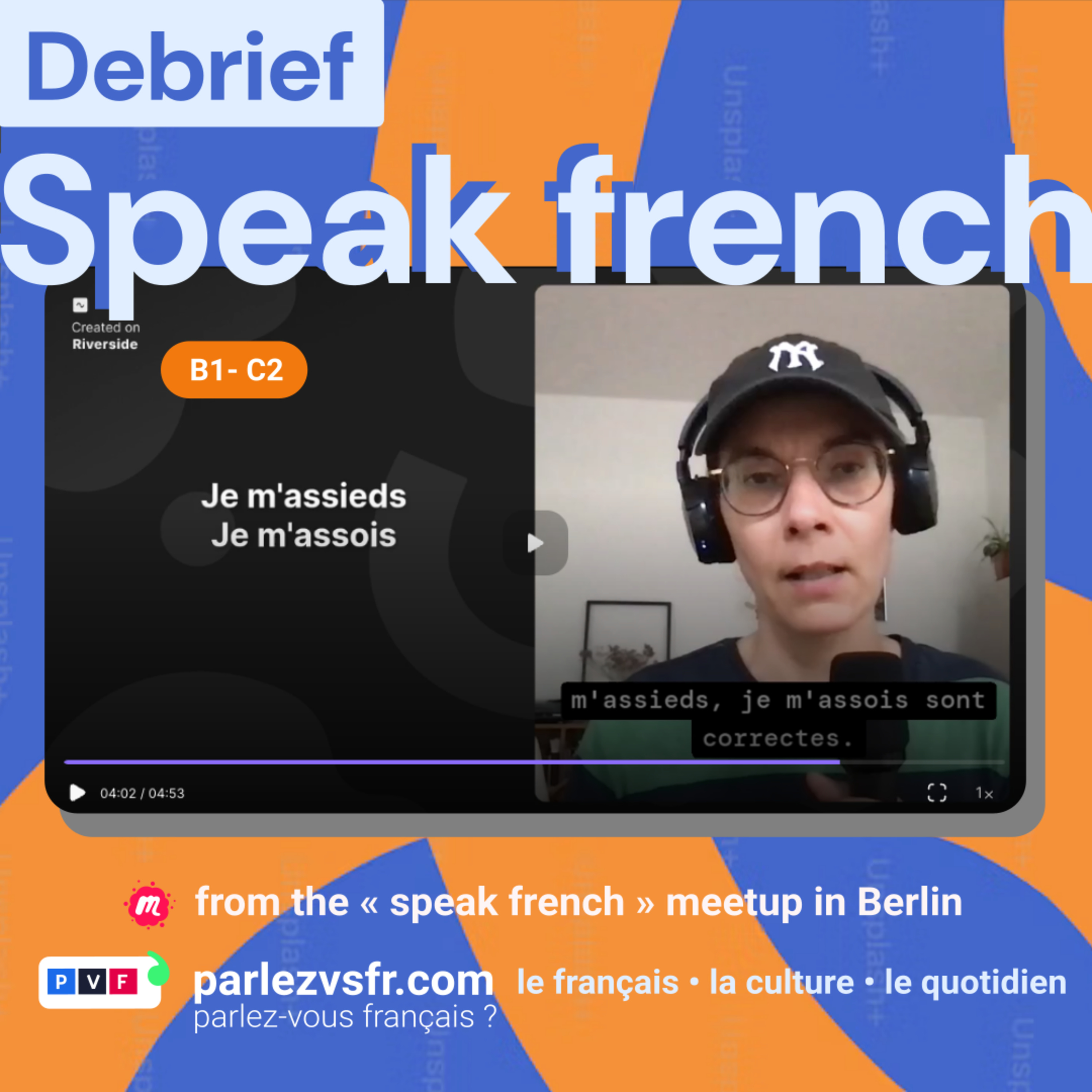 Debrief 2: vocabulaire français niveau intermédiaire