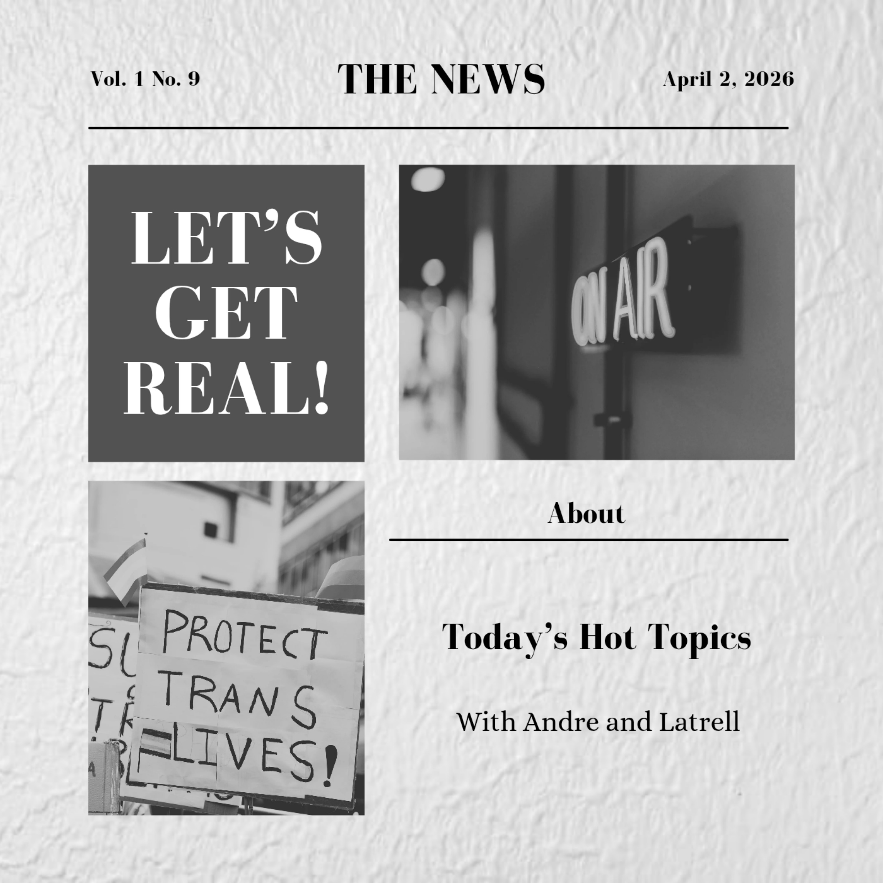 Let's Get Real! About Today's Hot Topics episode artwork