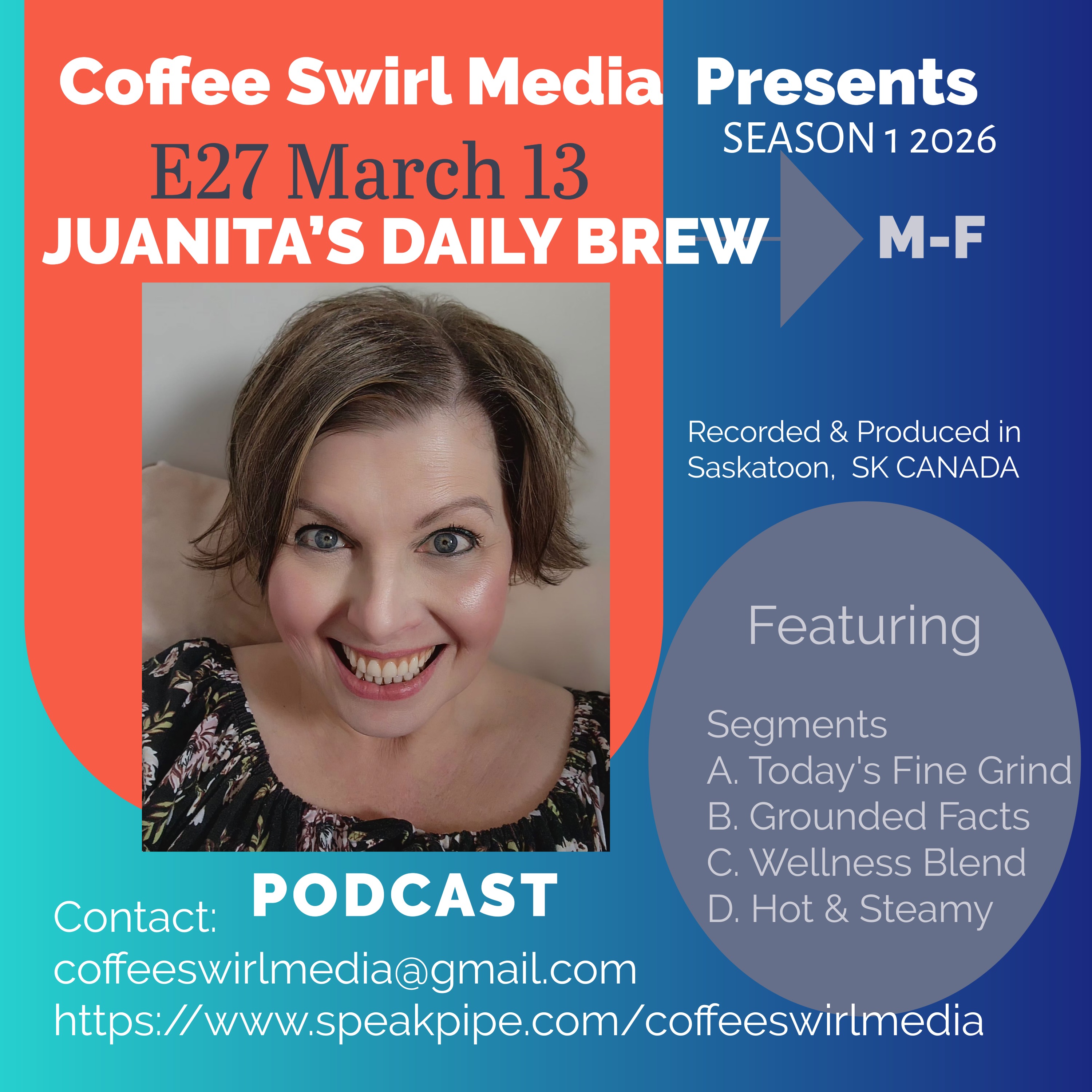 Juanita’s Daily Brew March 13, 2026 S1 E27 (Friday) episode artwork