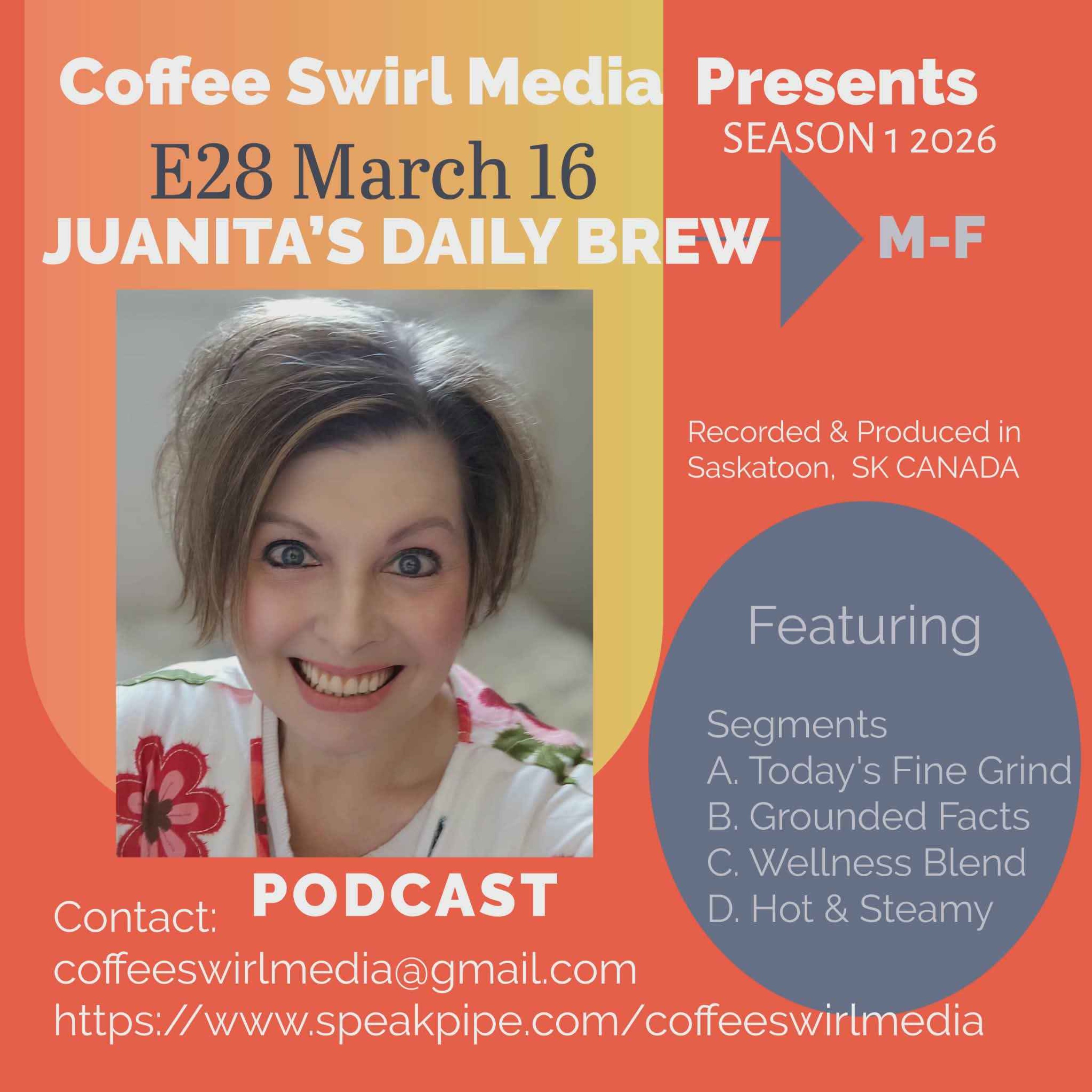 Juanita’s Daily Brew March 16, 2026 S1 E28 (Monday) episode artwork