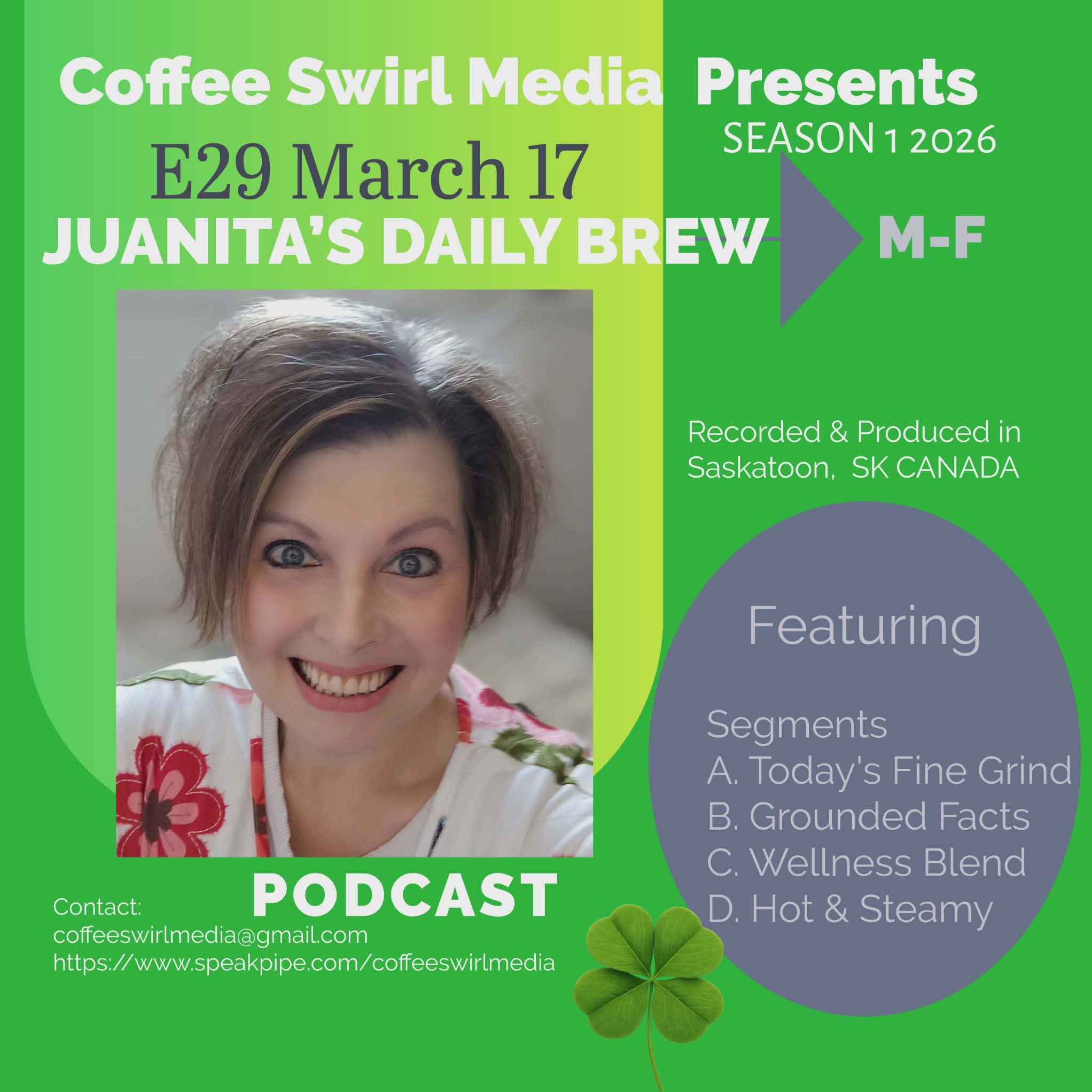 Juanita’s Daily Brew March 17, 2026 S1 E29 (Tuesday) episode artwork