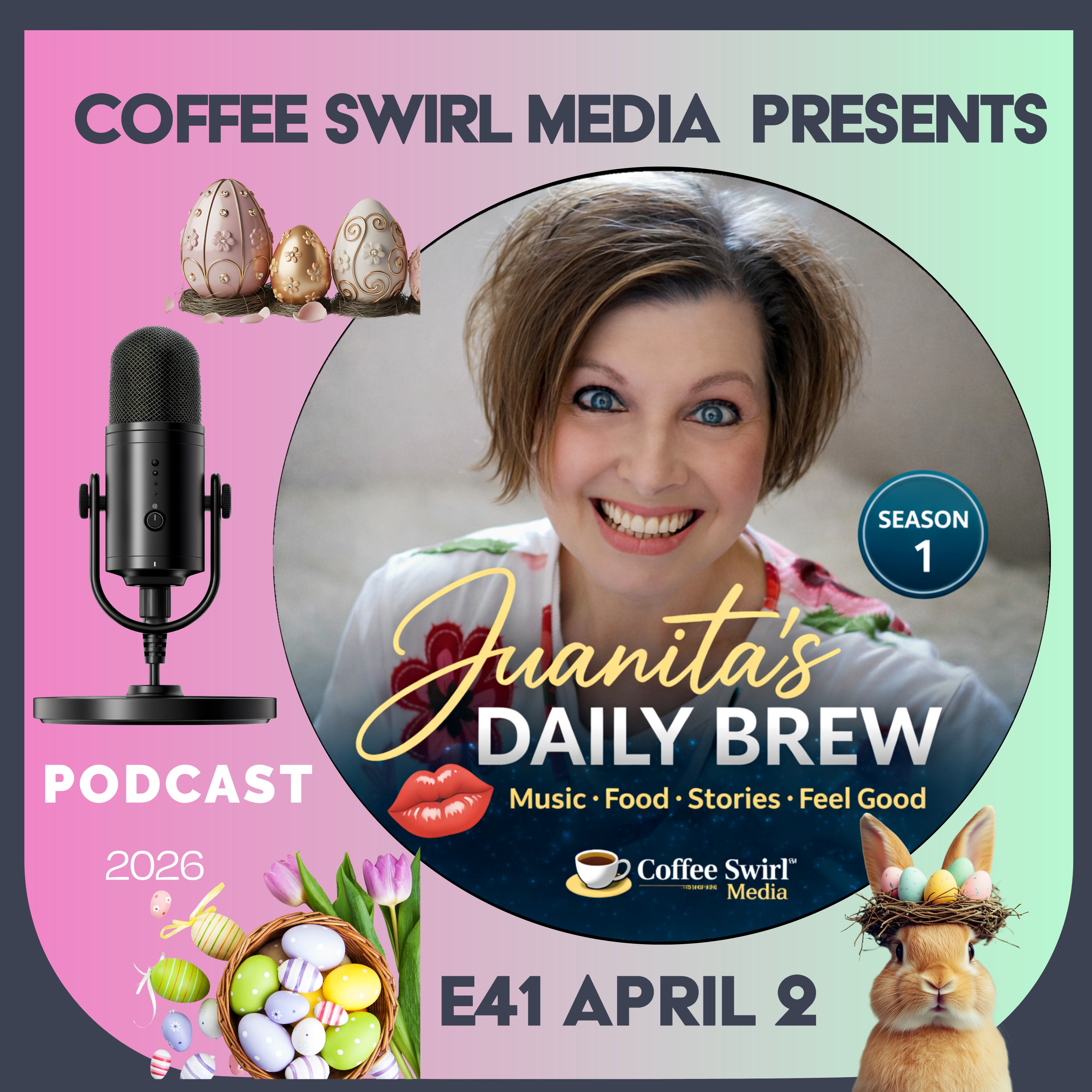 E41 Juanita’s Daily Brew–Music, Food, Stories, Feel Good episode artwork