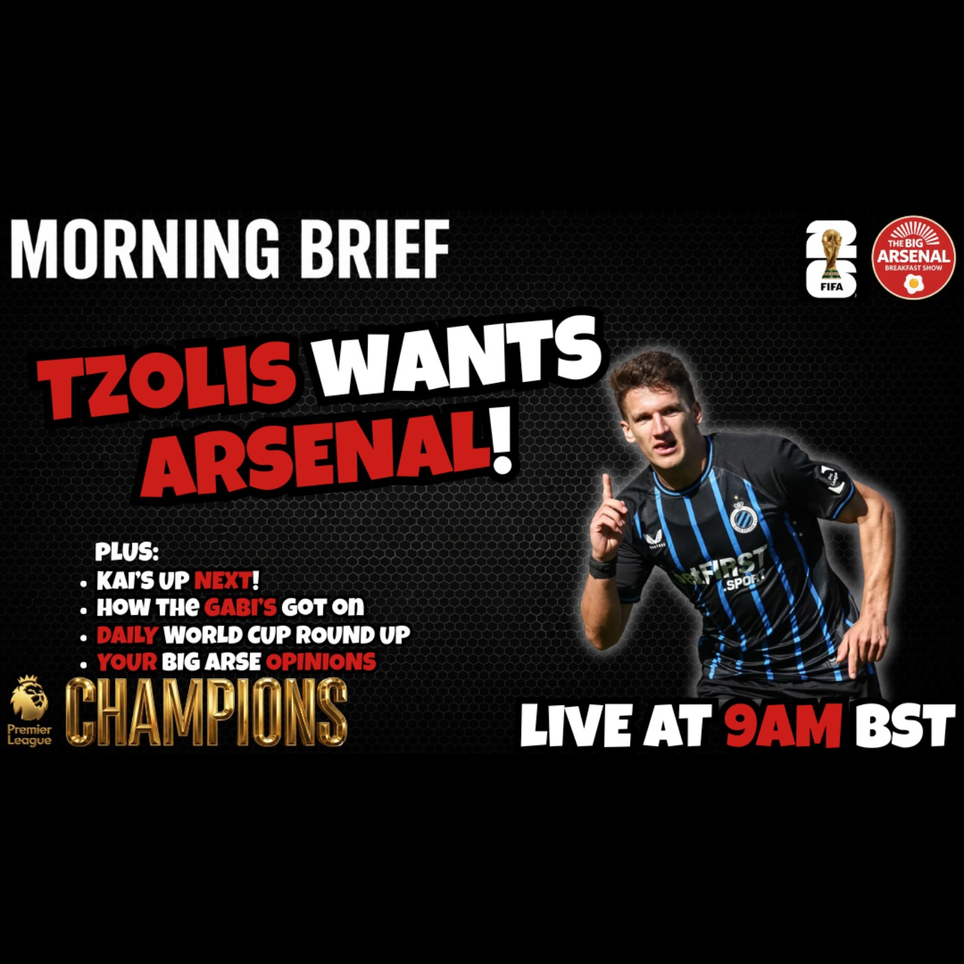 TZOLIS WANTS ARSENAL! + Kai's up next & how the Brazil boys got on  episode artwork