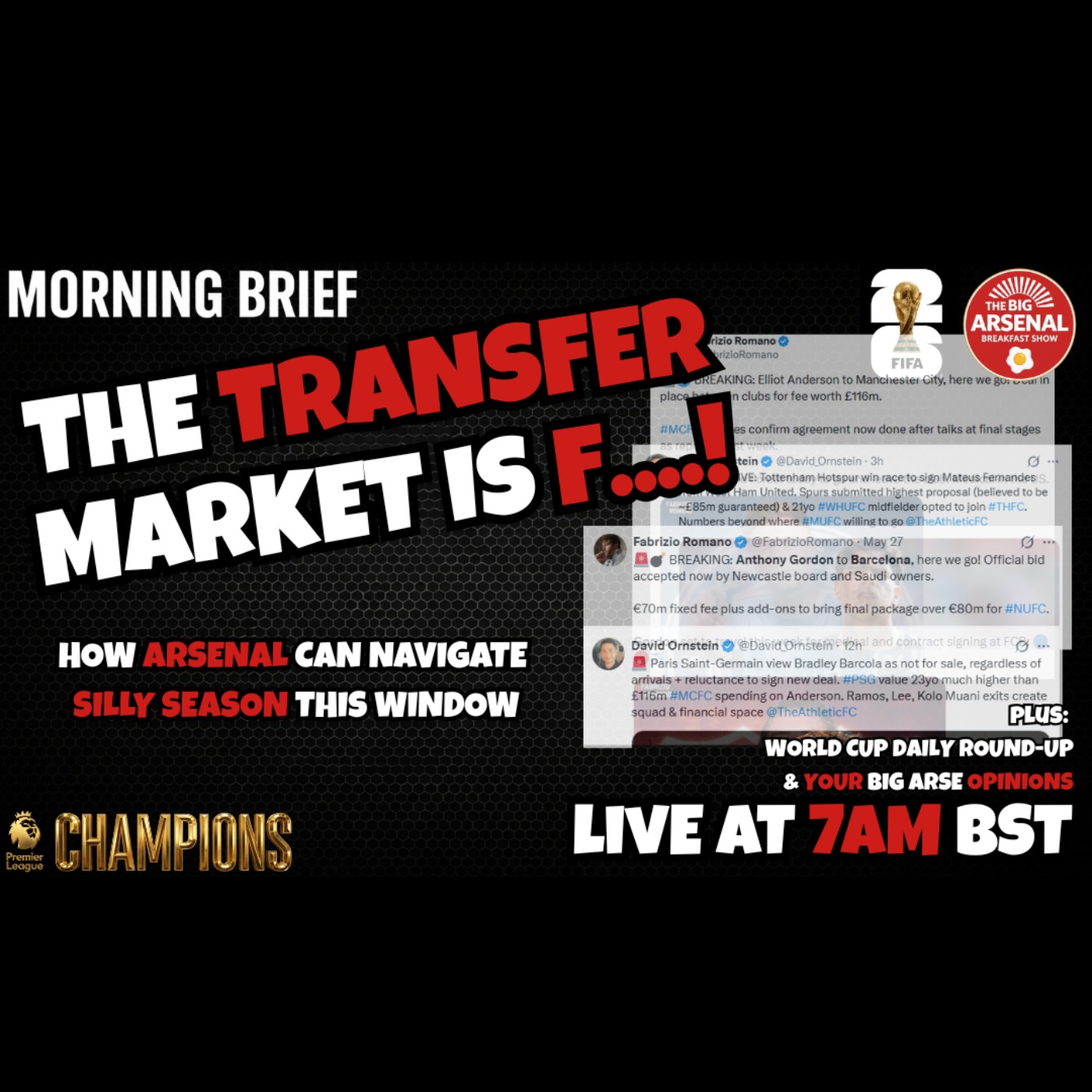 🚨 THE TRANSFER MARKET IS F...! - How Arsenal Can Navigate Silly Season This Window 📉💸 episode artwork