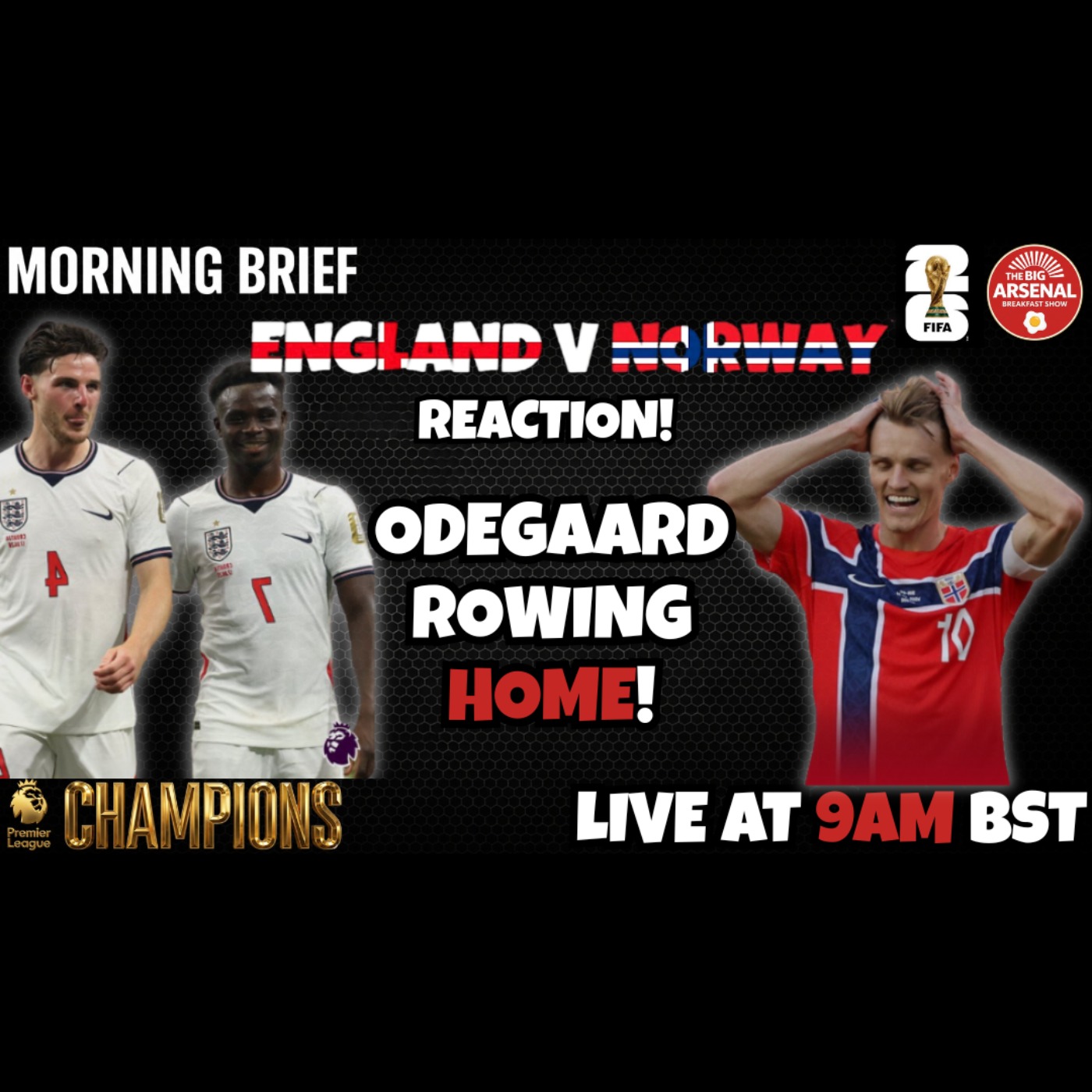 🇳🇴 🚣‍♂️ ODEGAARD ROWING HOME! - Norway v England Reaction! ⚽️ 🏴󠁧󠁢󠁥󠁮󠁧󠁿 episode artwork