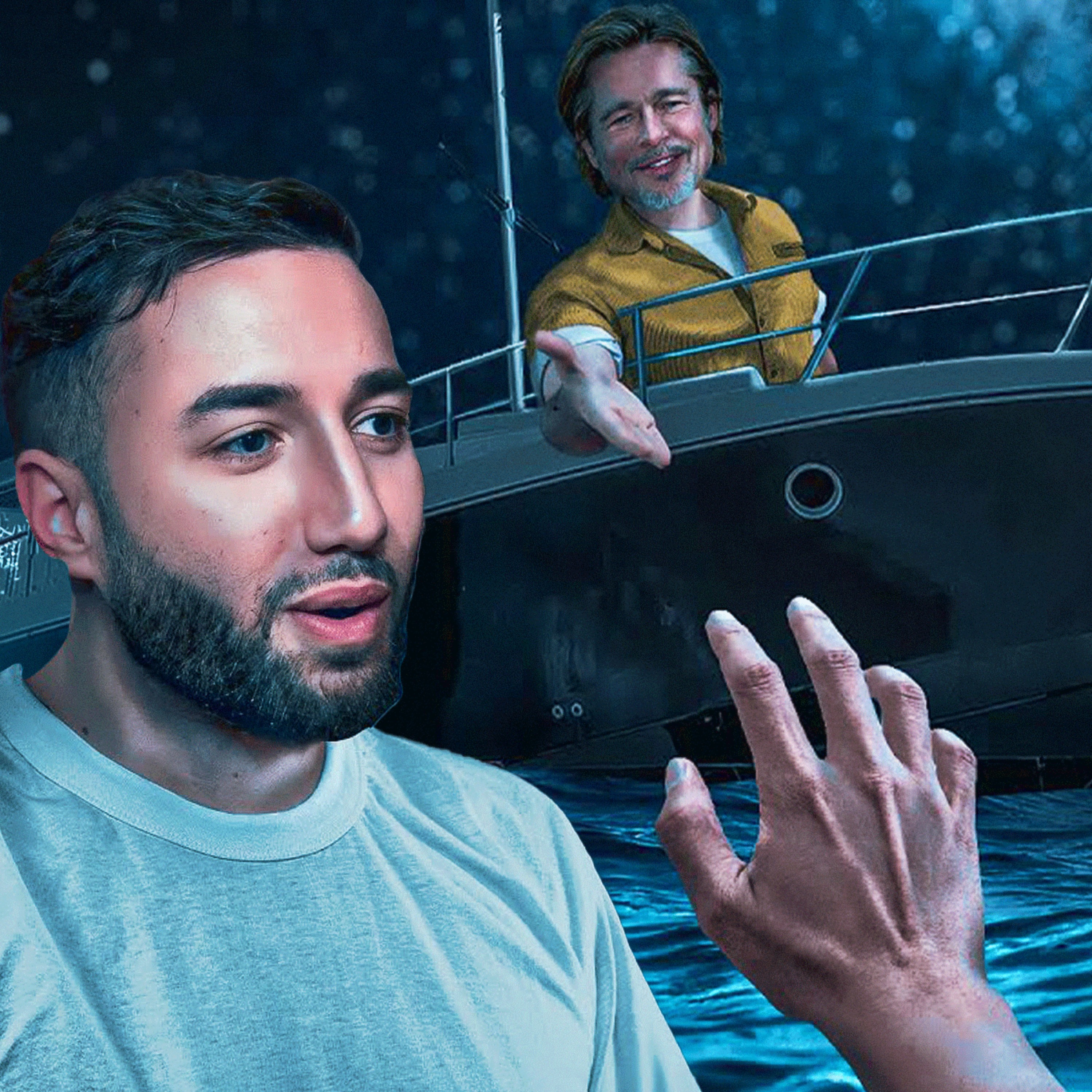 RebeuDeter - Sauvé de la noyade par Brad Pitt...