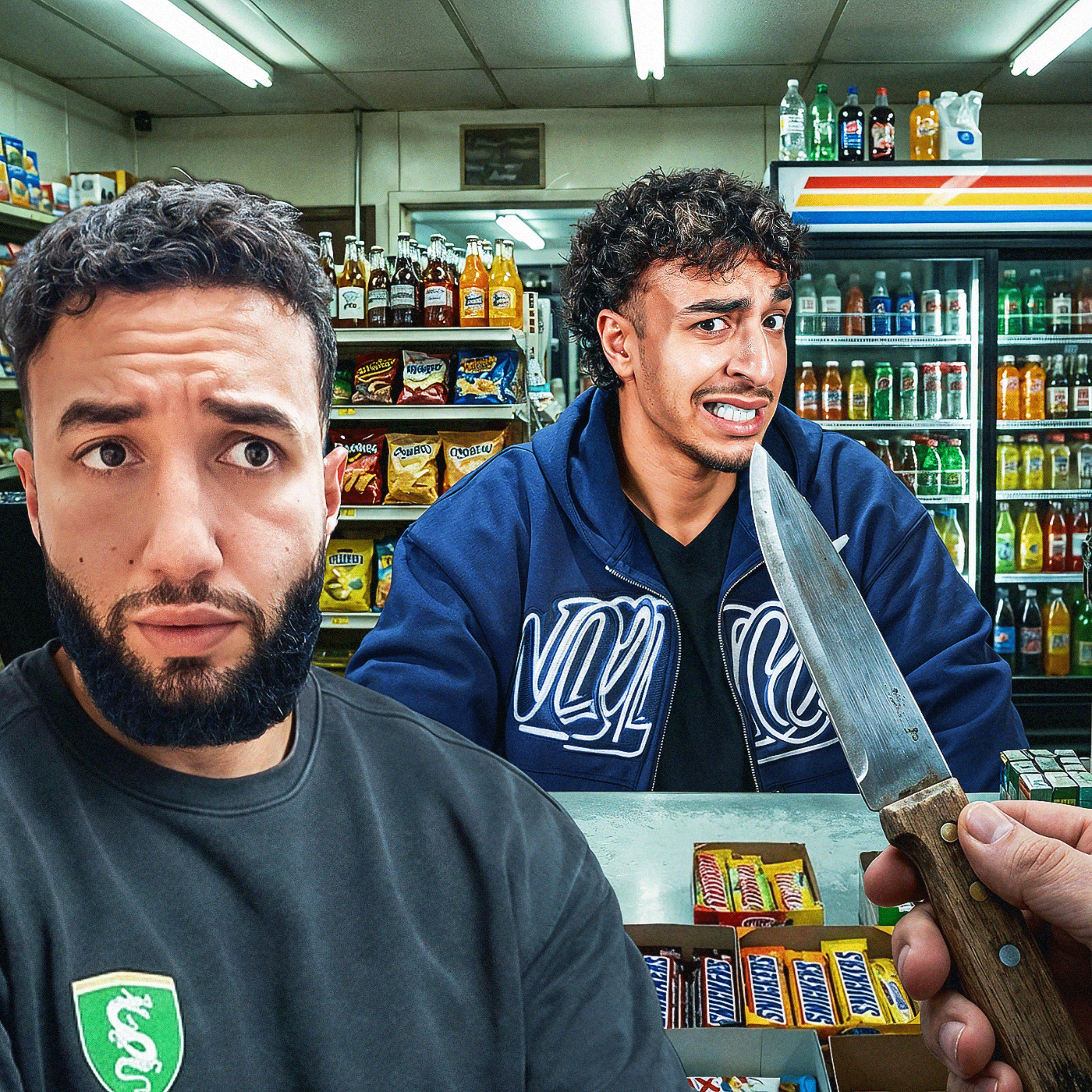 Flamby a failli se faire raffaler dans son épicerie...