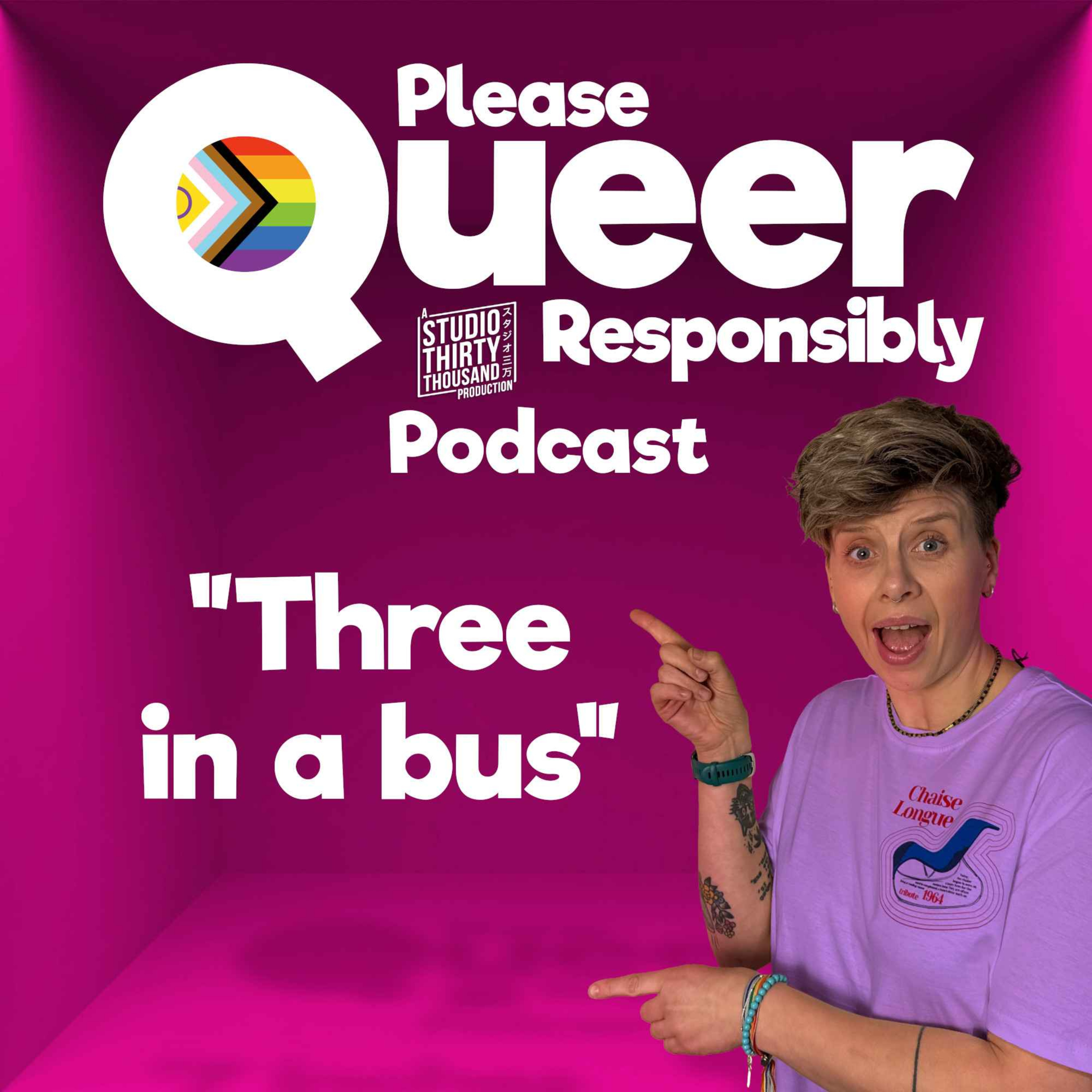"Three in a bus" episode artwork