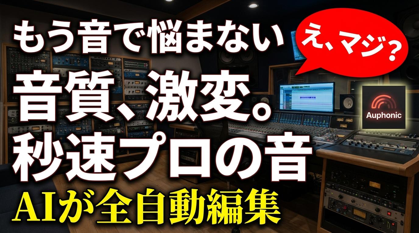 ポッドキャストの音質、まだ手作業で直してる？自動調整Auphonicが凄すぎた