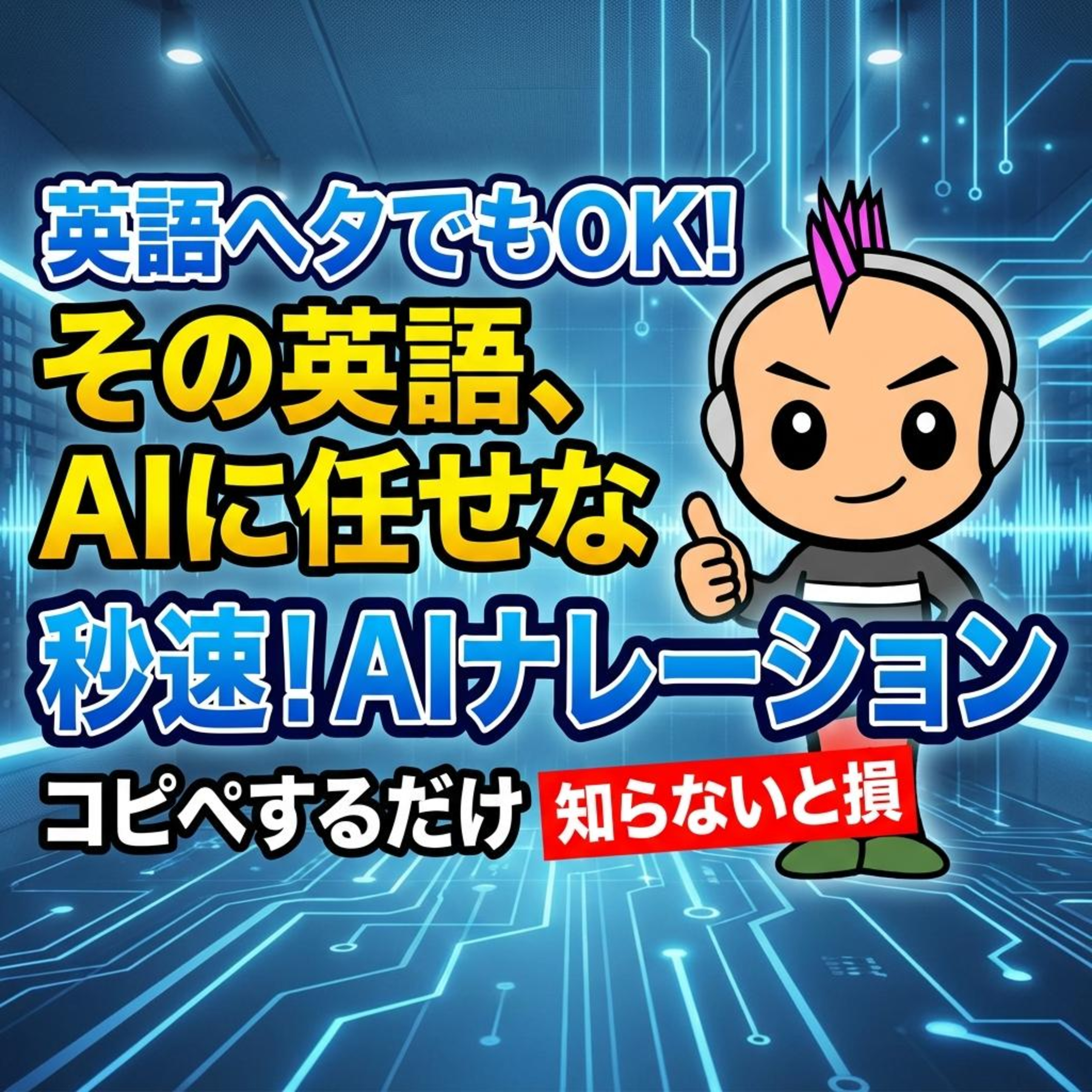 英語のナレーションを入れたい時、どうすればよいか？