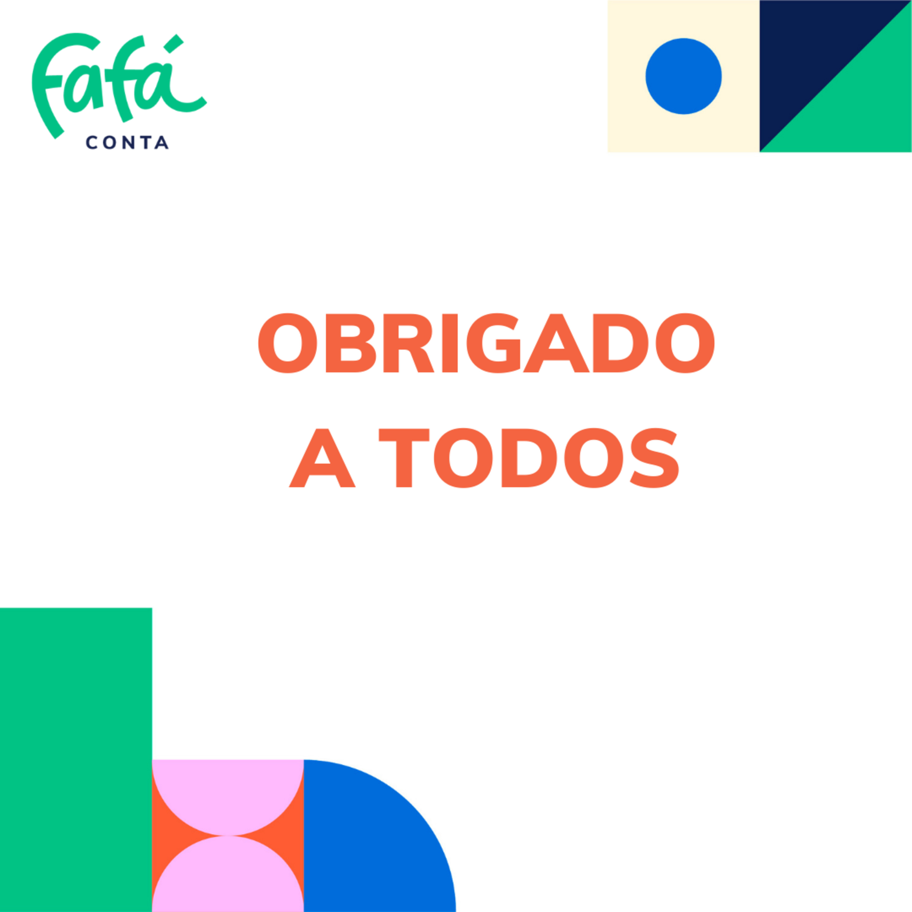 OBRIGADO A TODOS - histórias contadas por Fafá conta